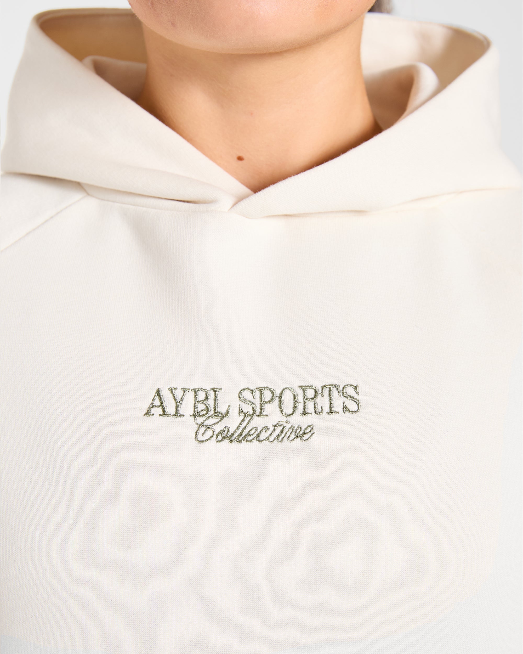 Sports Collective Oversized Hoodie - Off Off Blanc/Vert