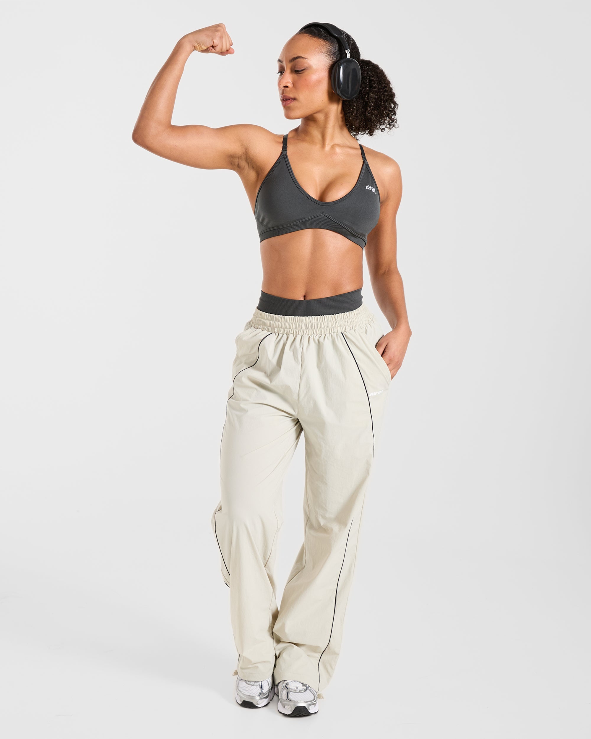 Retro Track Joggers - Off Blanc