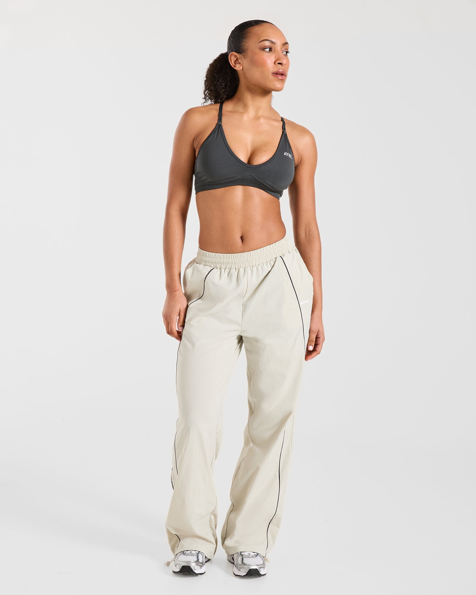 Retro Track Joggers - Off Blanc