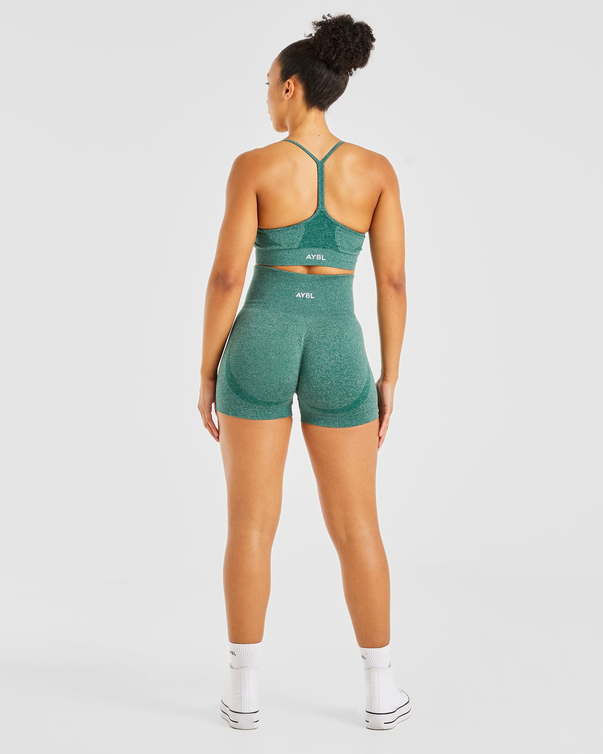 Empower Seamless Shorts - Forest Vert Marl