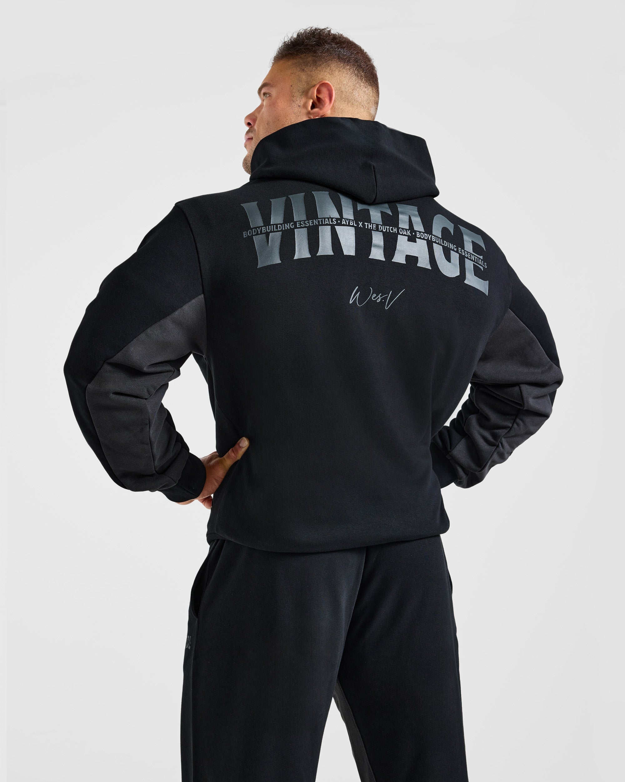 Wesley Vissers x Oversized Zip Up Hoodie - Noir
