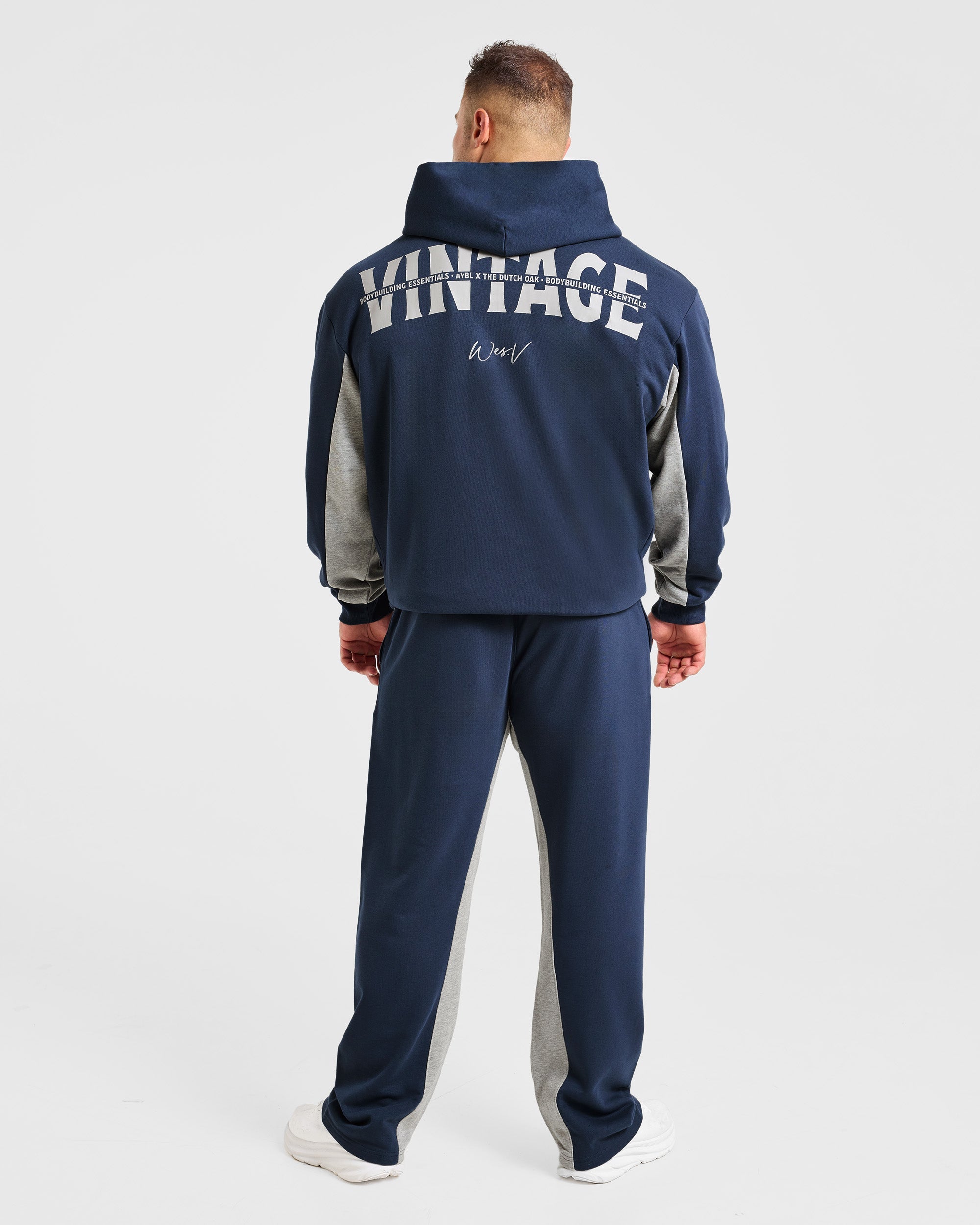 Wesley Vissers x Oversized Zip Up Hoodie - Navy