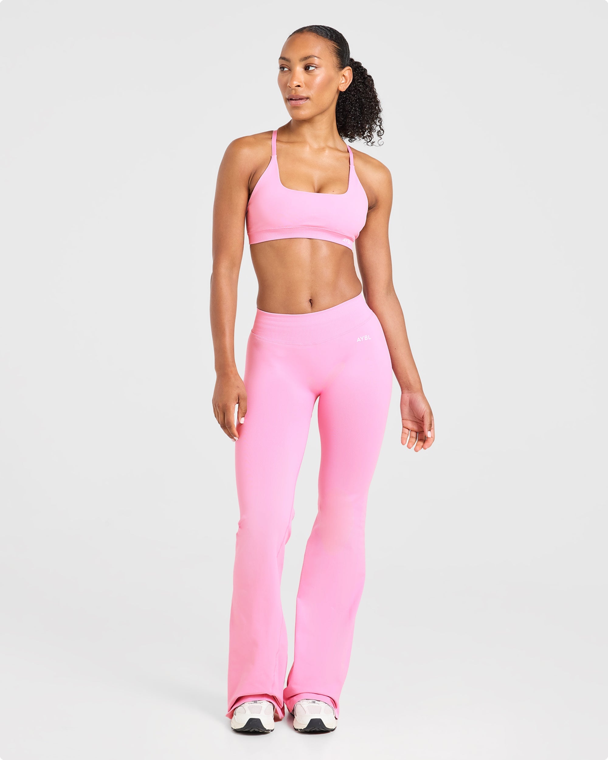 Enhance Seamless Flared Leggings - Sugar Rose