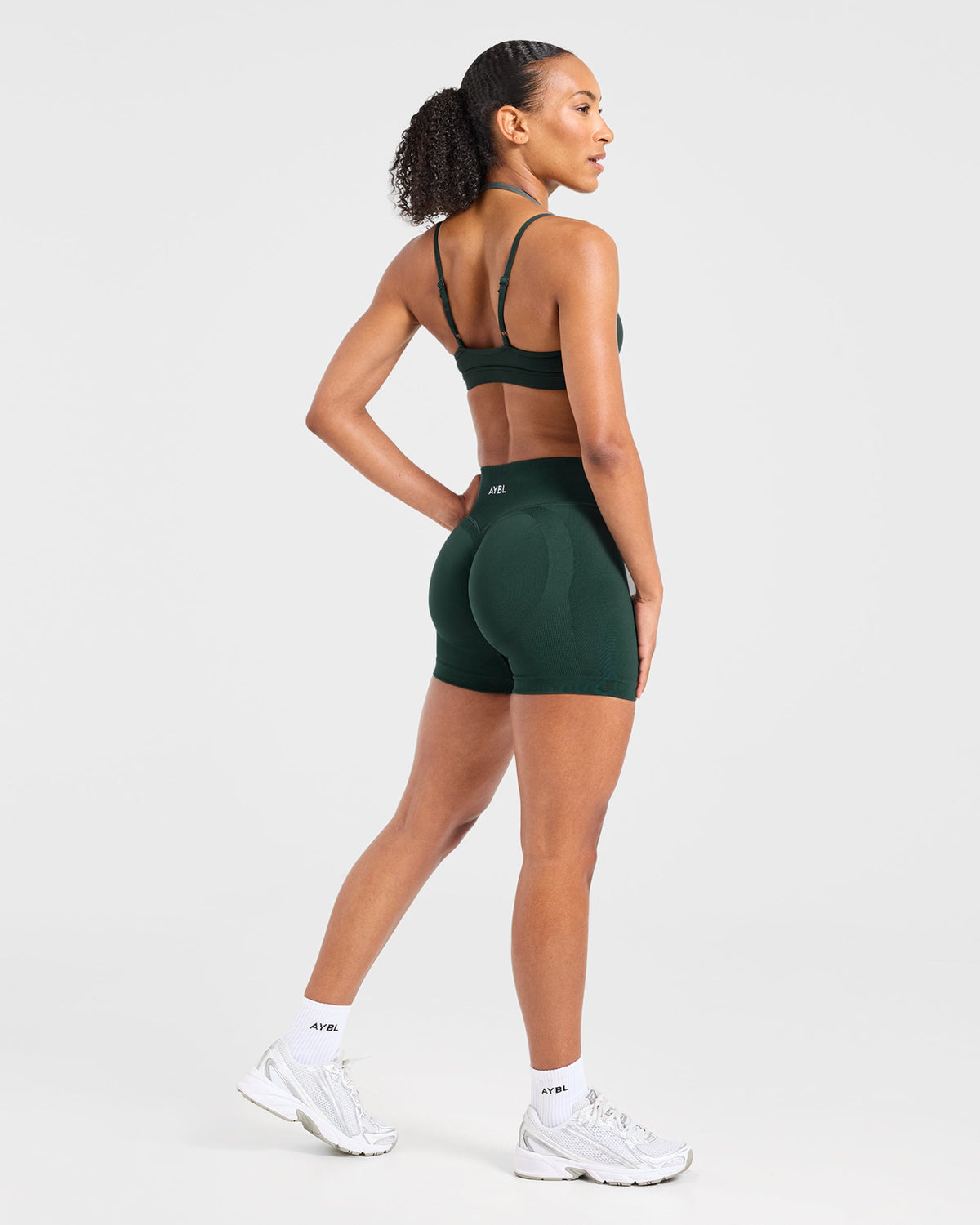 Essential Double Layer Sports Bra - Dark Vert