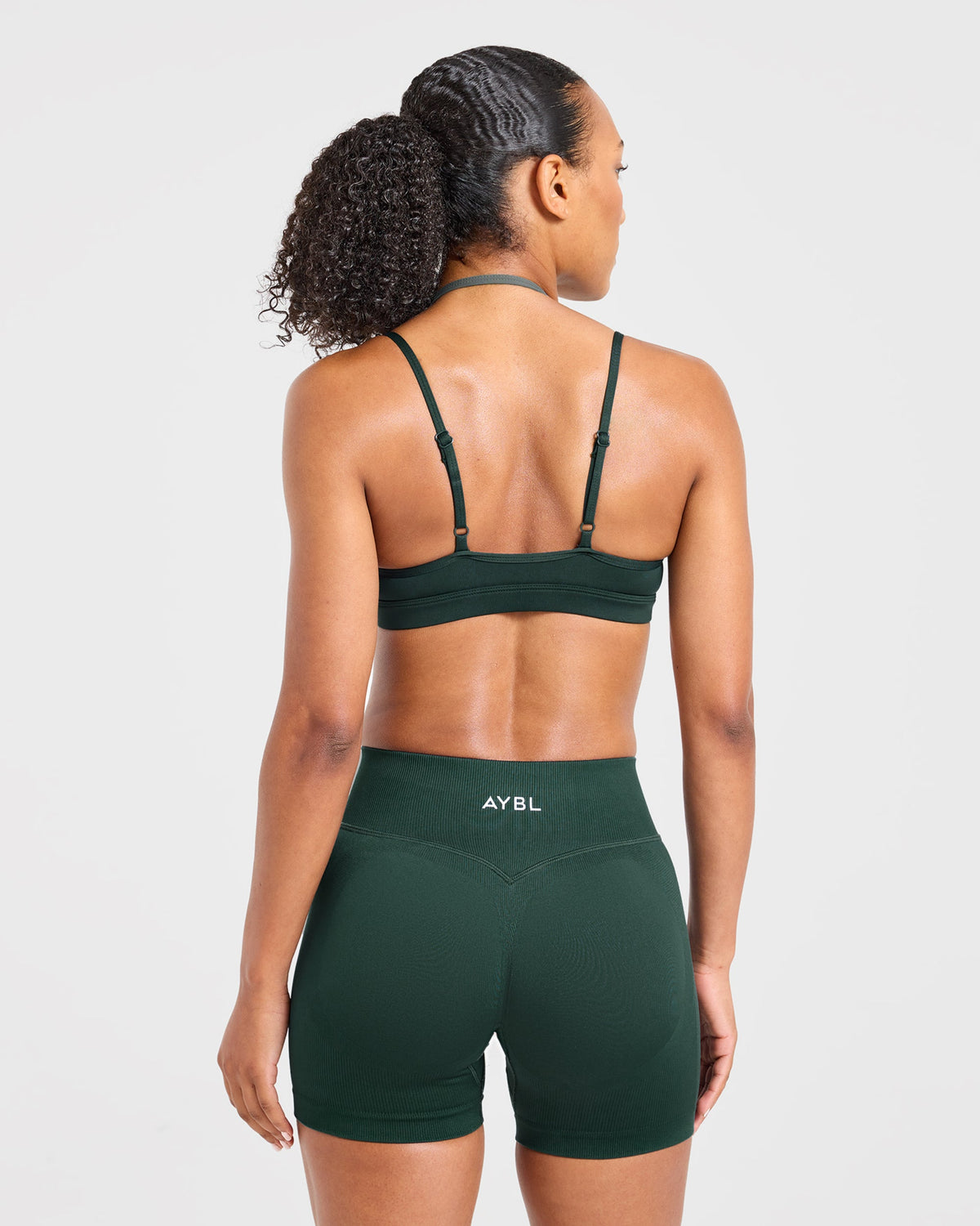 Essential Double Layer Sports Bra - Dark Vert