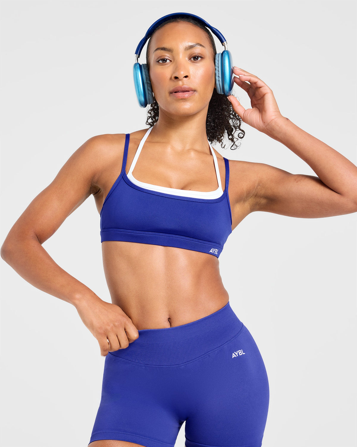 Essential Double Layer Sports Bra - Cobalt