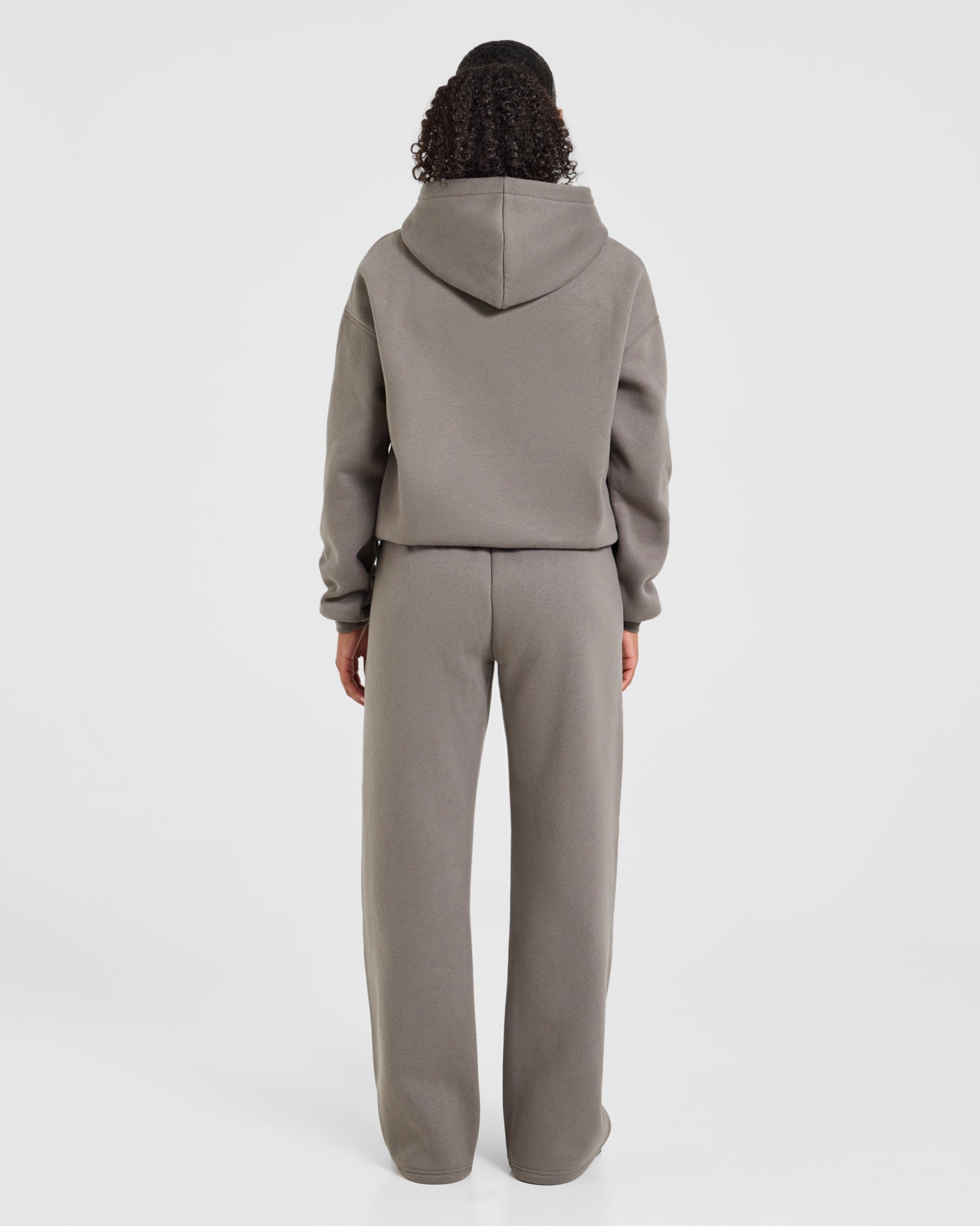 Varsity 2.0 Oversized Straight Leg Joggers - Slate Marron