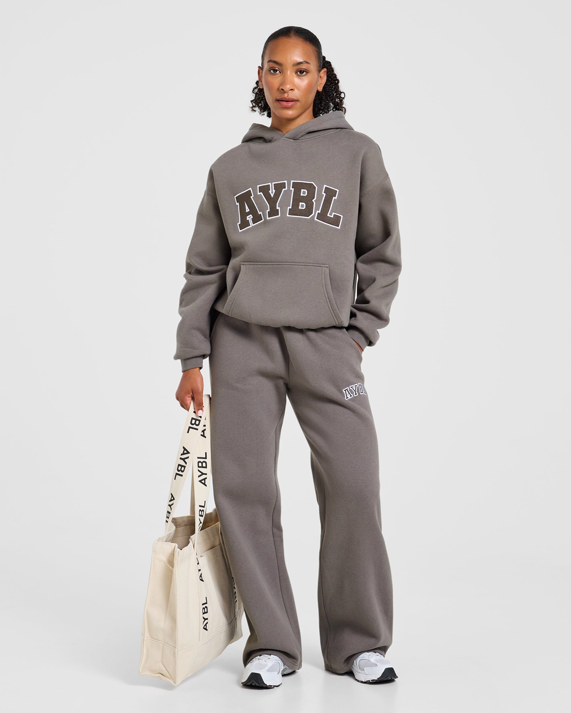 Varsity 2.0 Oversized Hoodie - Slate Marron