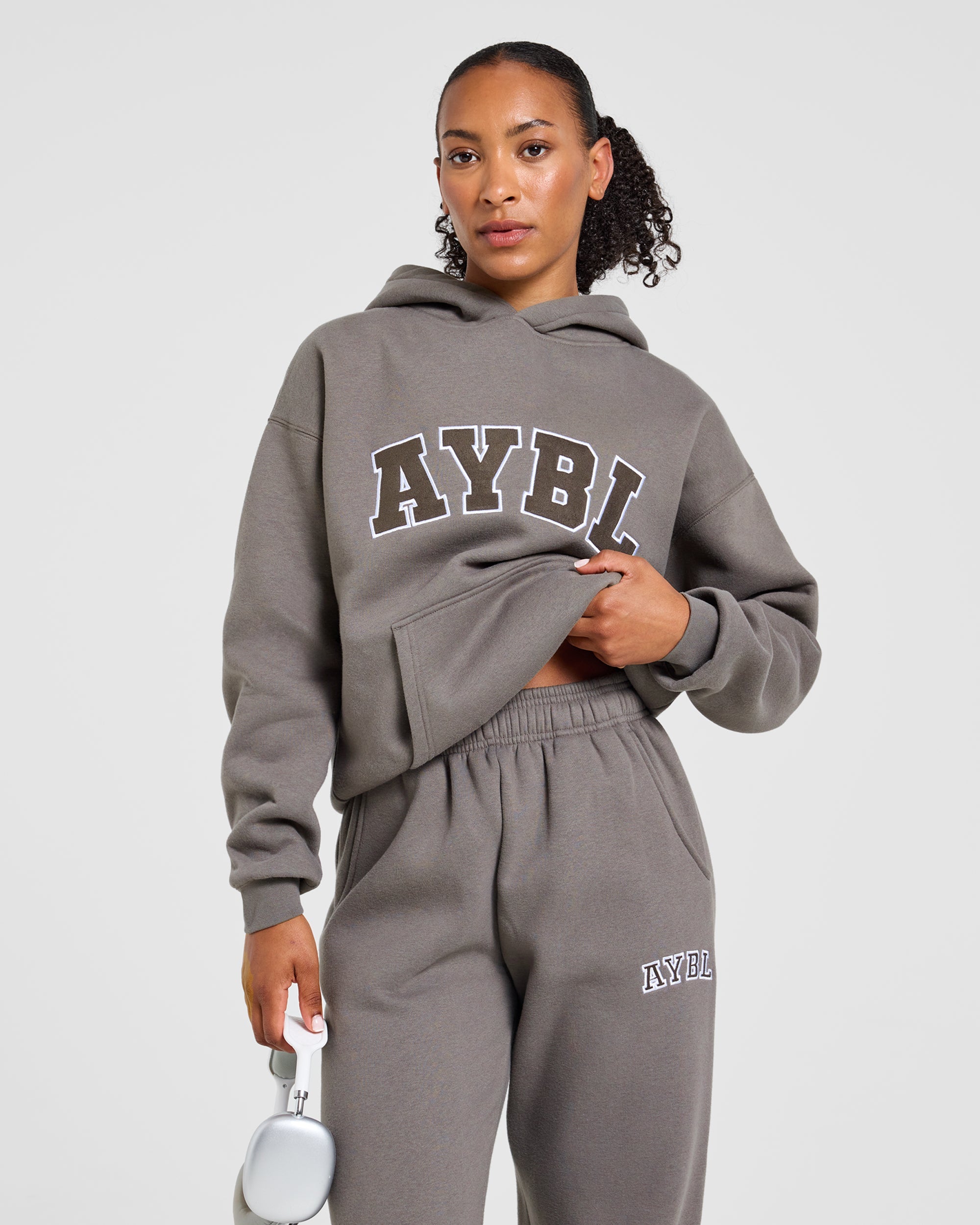 Varsity 2.0 Oversized Hoodie - Slate Marron