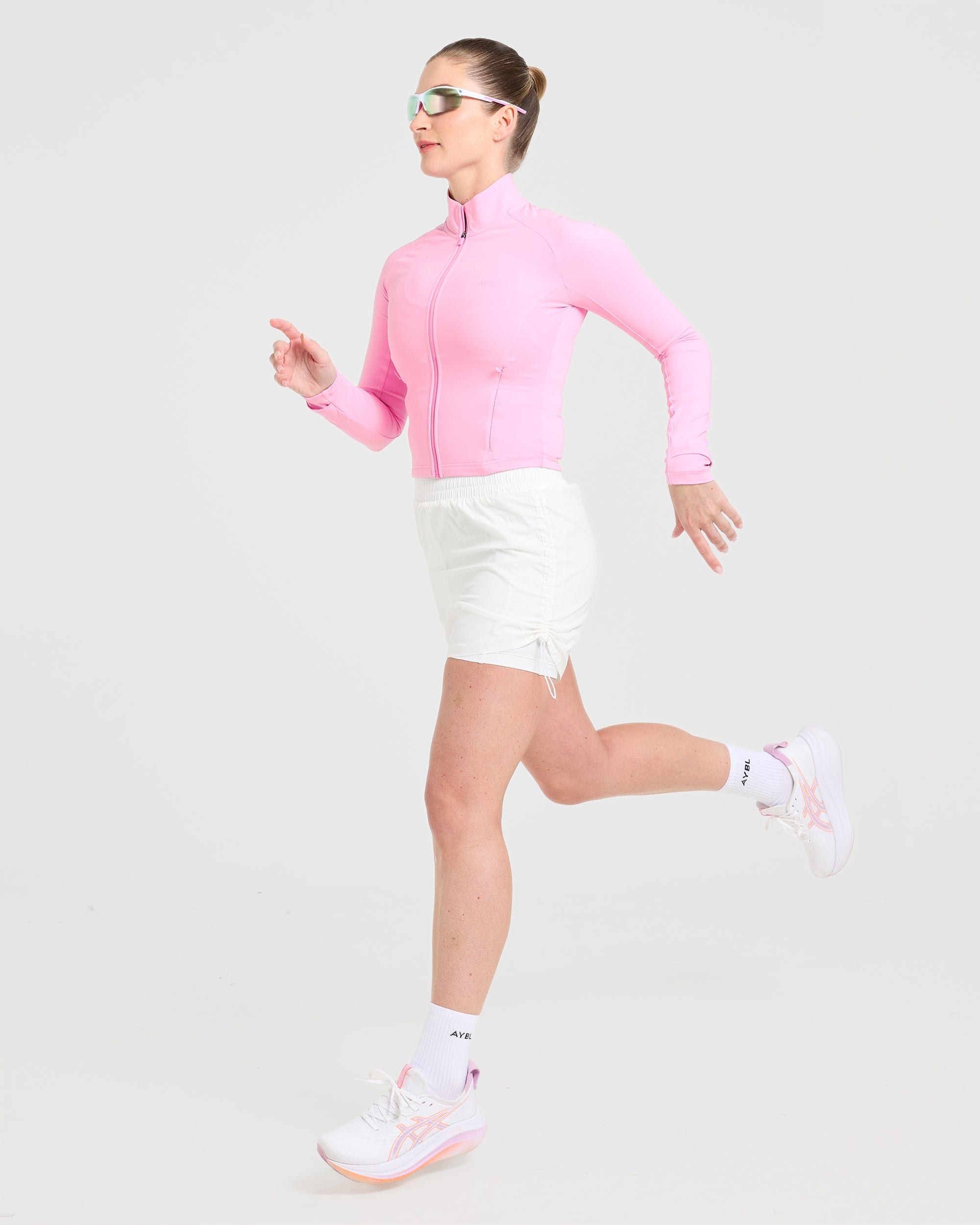 Run Zip Jacket - Spring Rose