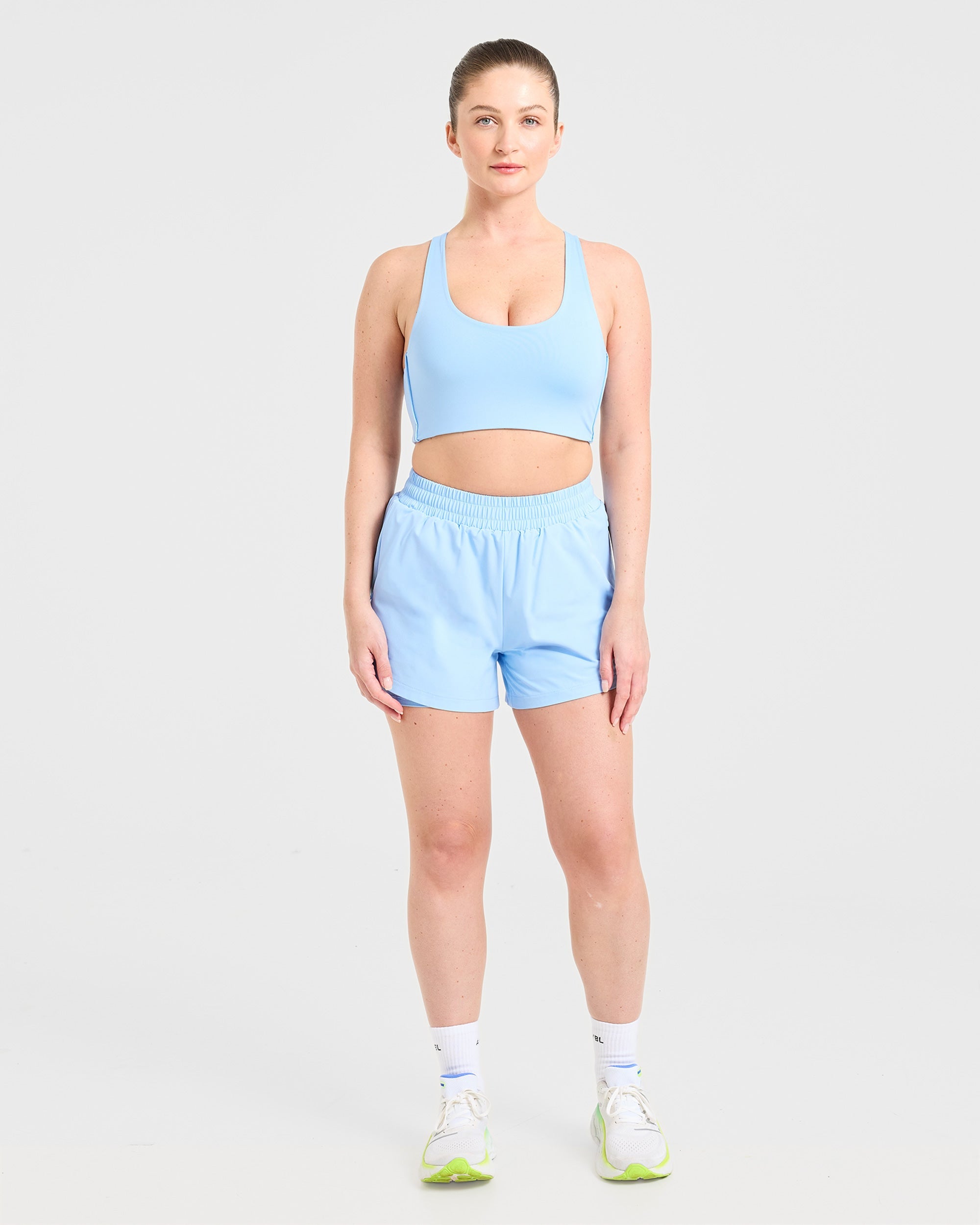 Run 2 in 1 Shorts - Spring Bleu