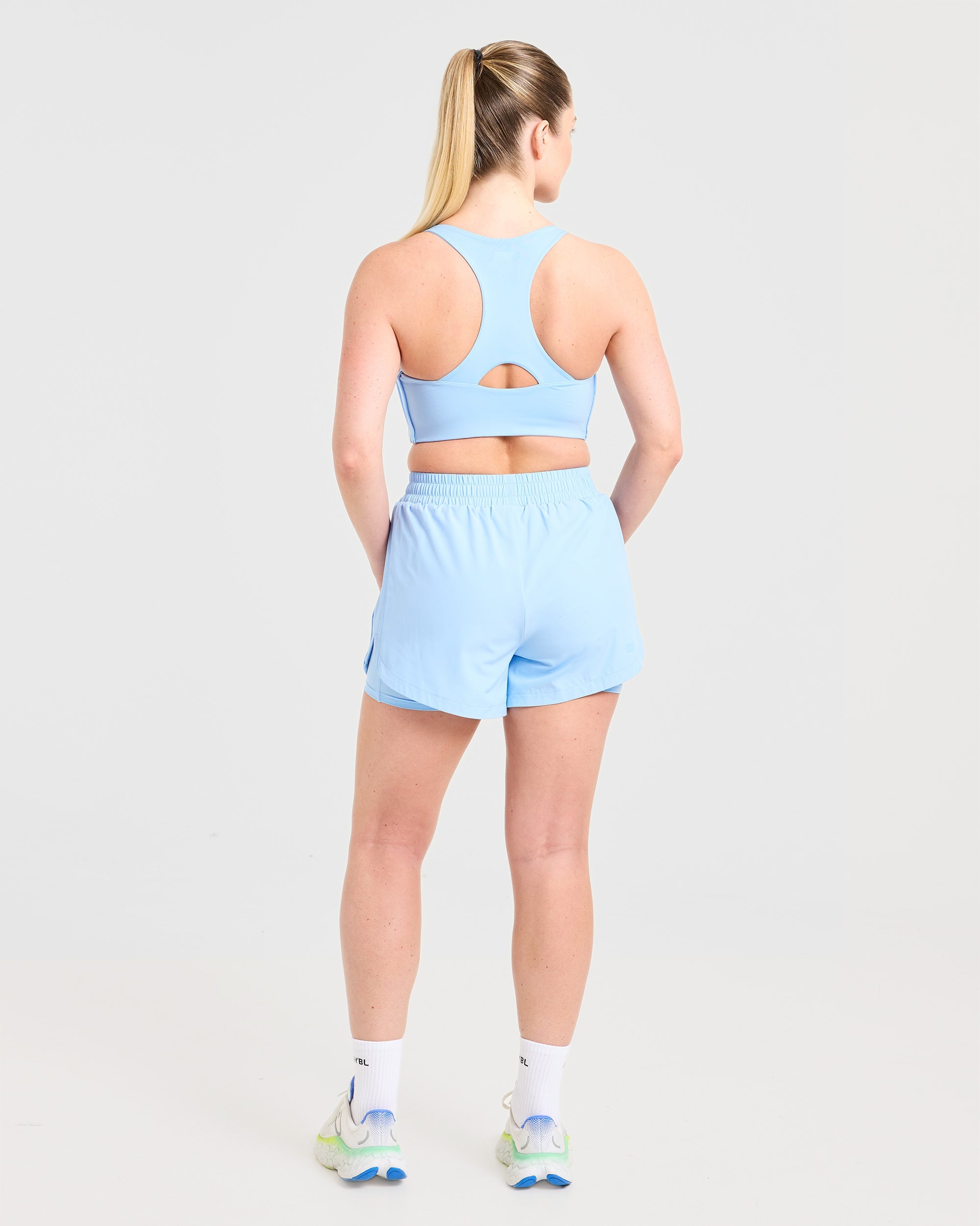 Run 2 in 1 Shorts - Spring Bleu