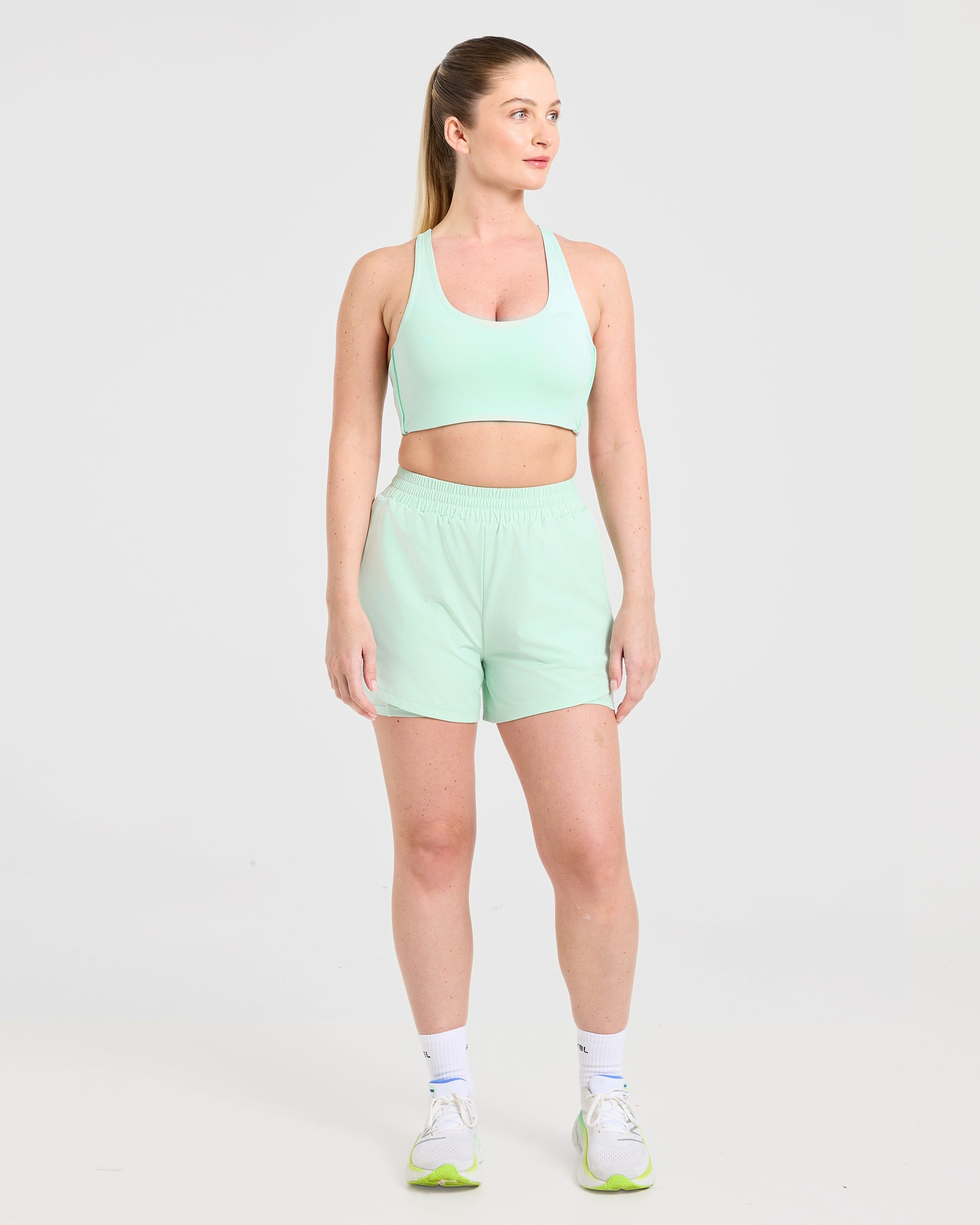 Run Sports Bra - Cool Mint