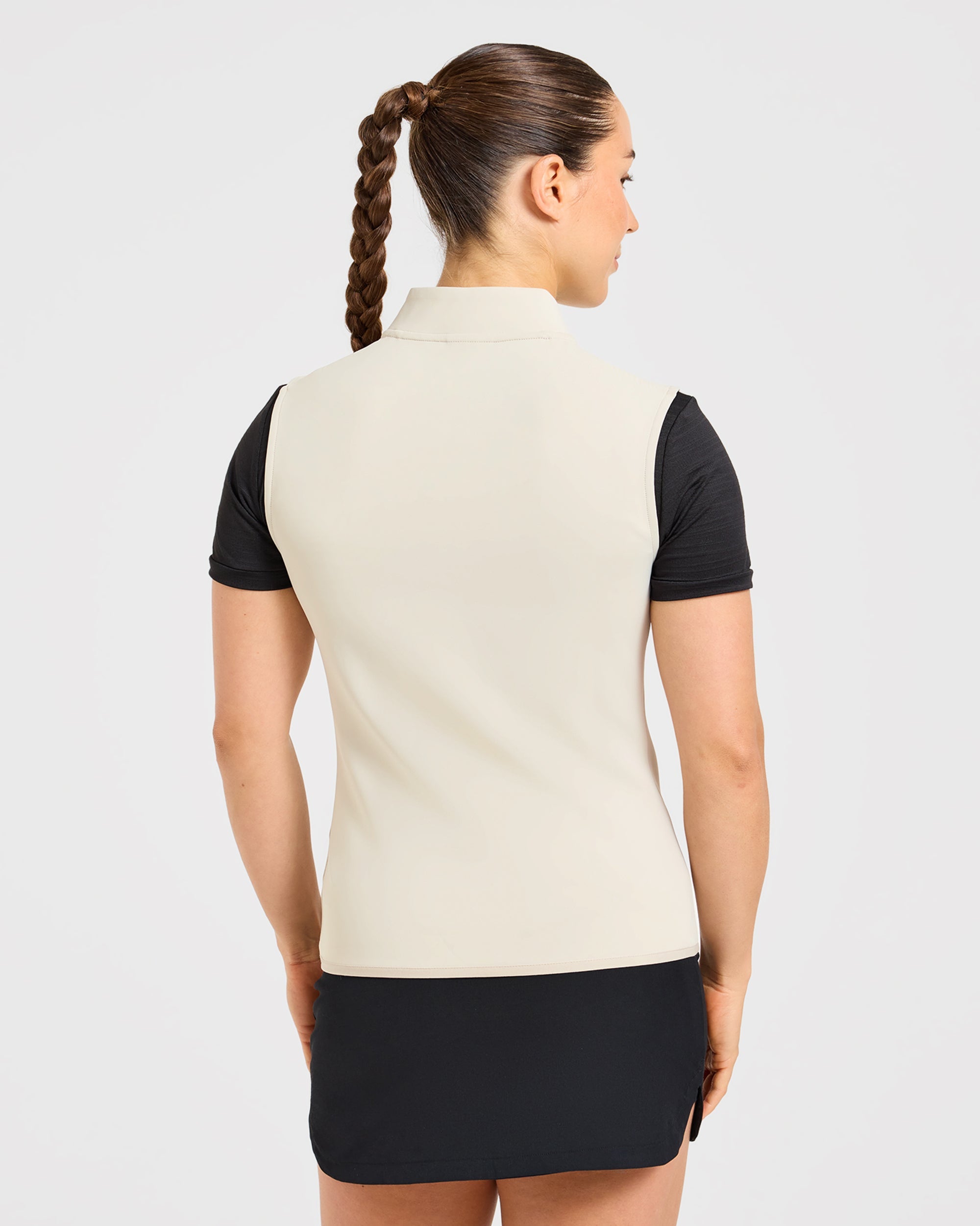 Classic 1/4 Zip Vest - Sand