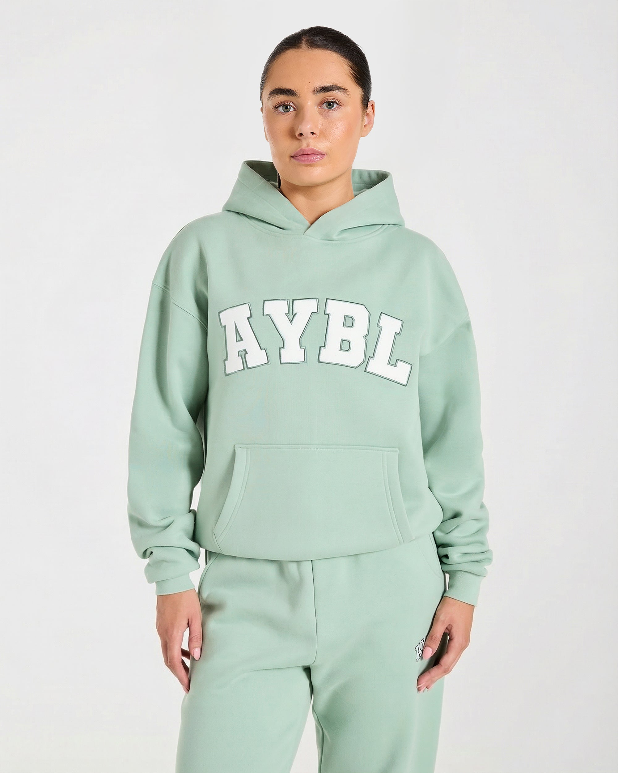 Varsity 2.0 Oversized Hoodie - Sage Vert