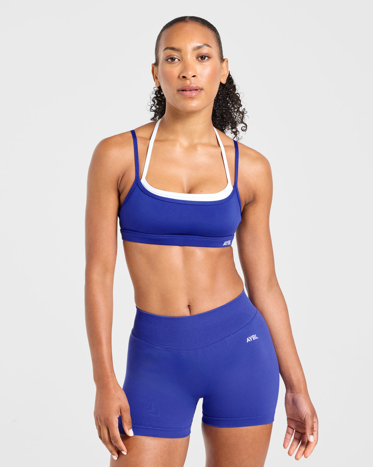 Essential Double Layer Sports Bra - Cobalt