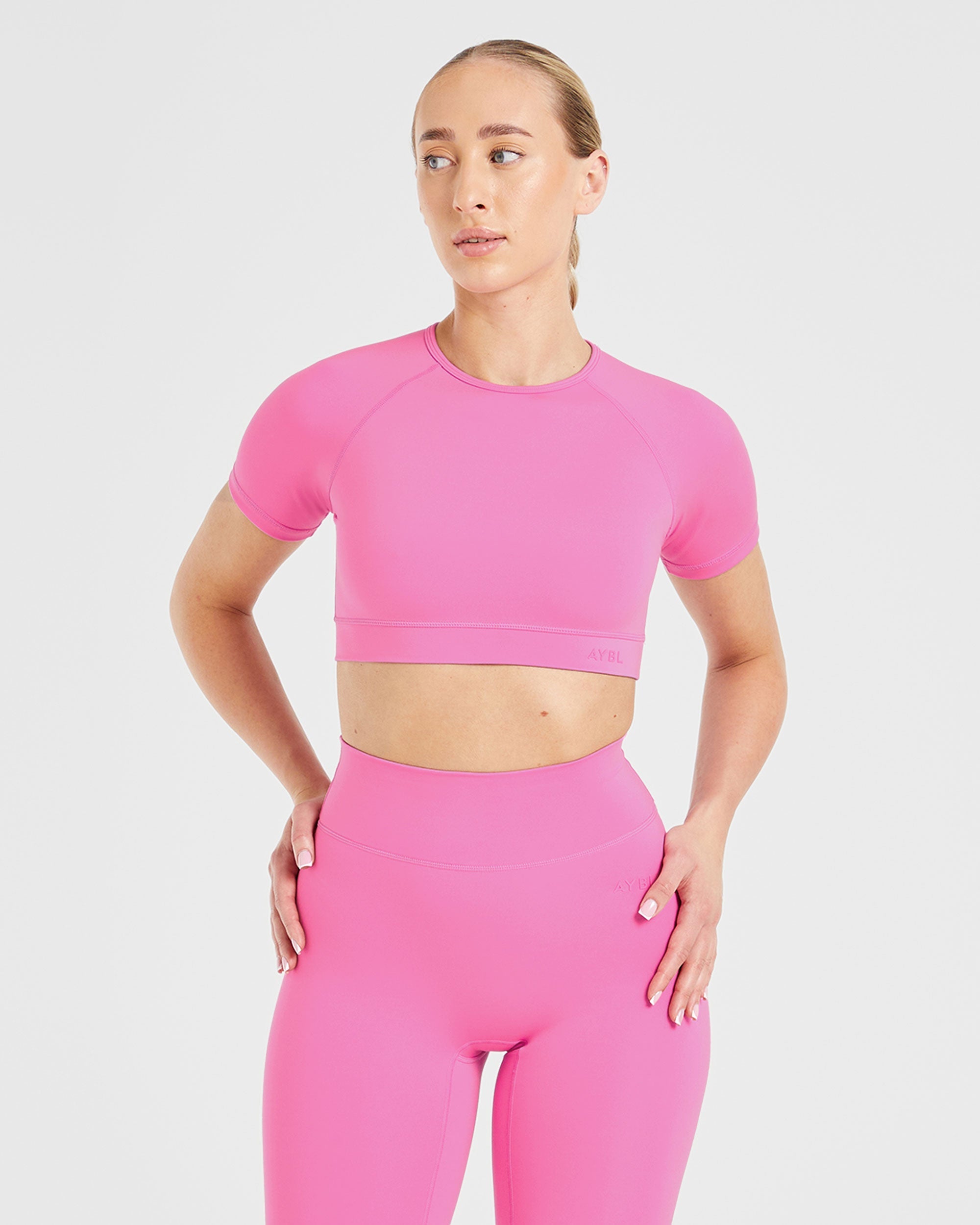 Staple Crop Top - Summer Rose