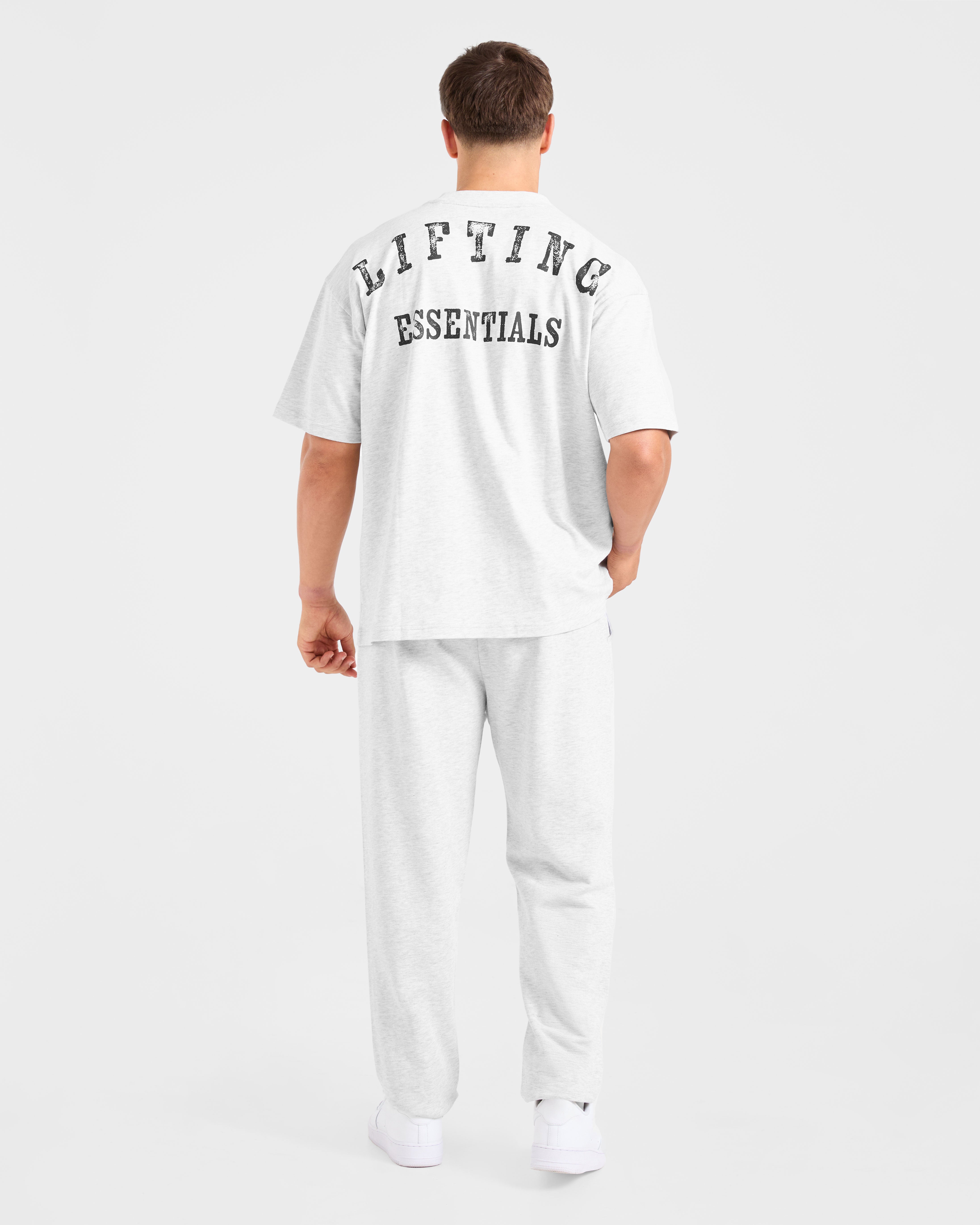 Lifting Essentials Oversized T Shirt - Gris Marl