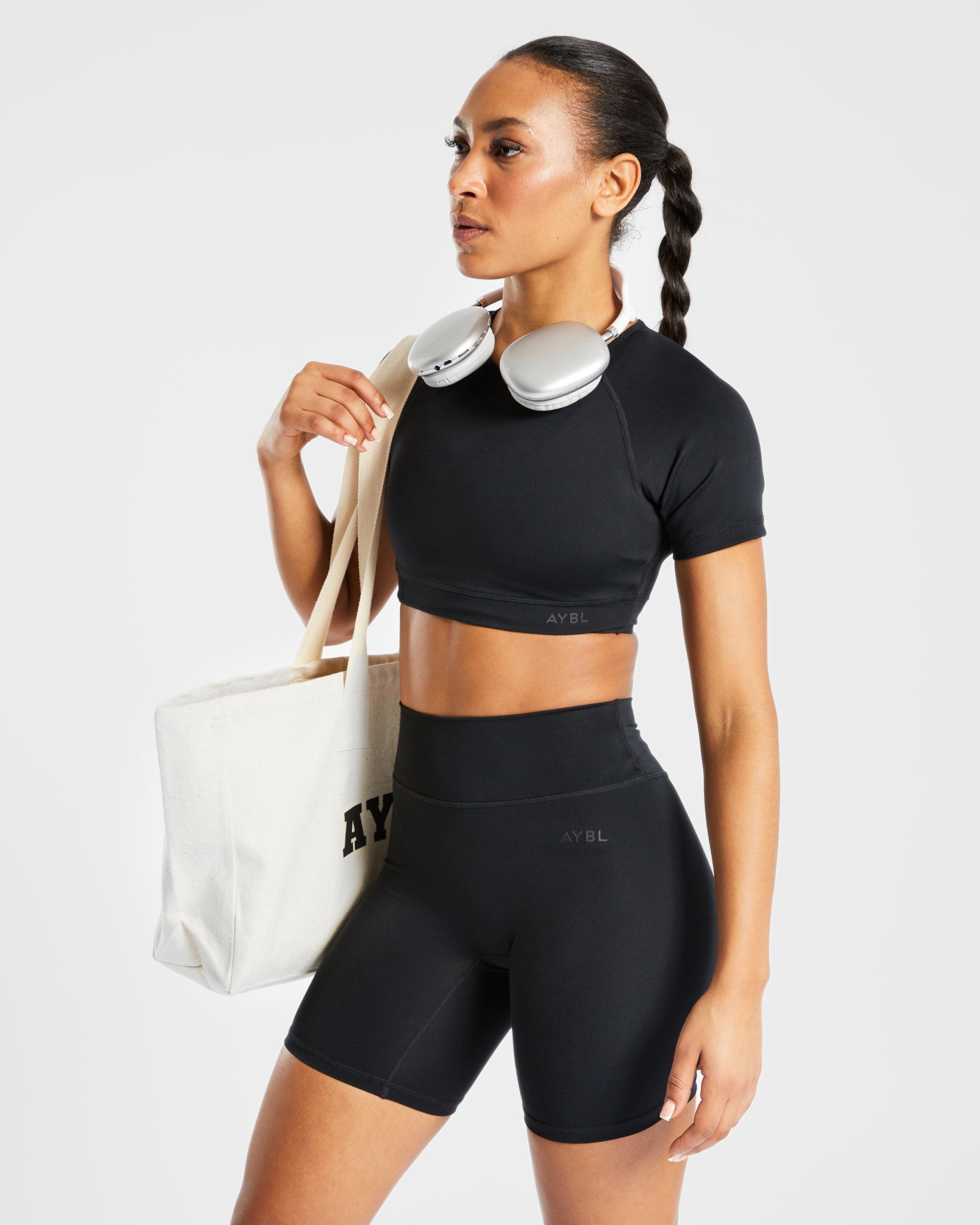 Staple Crop Top - Noir