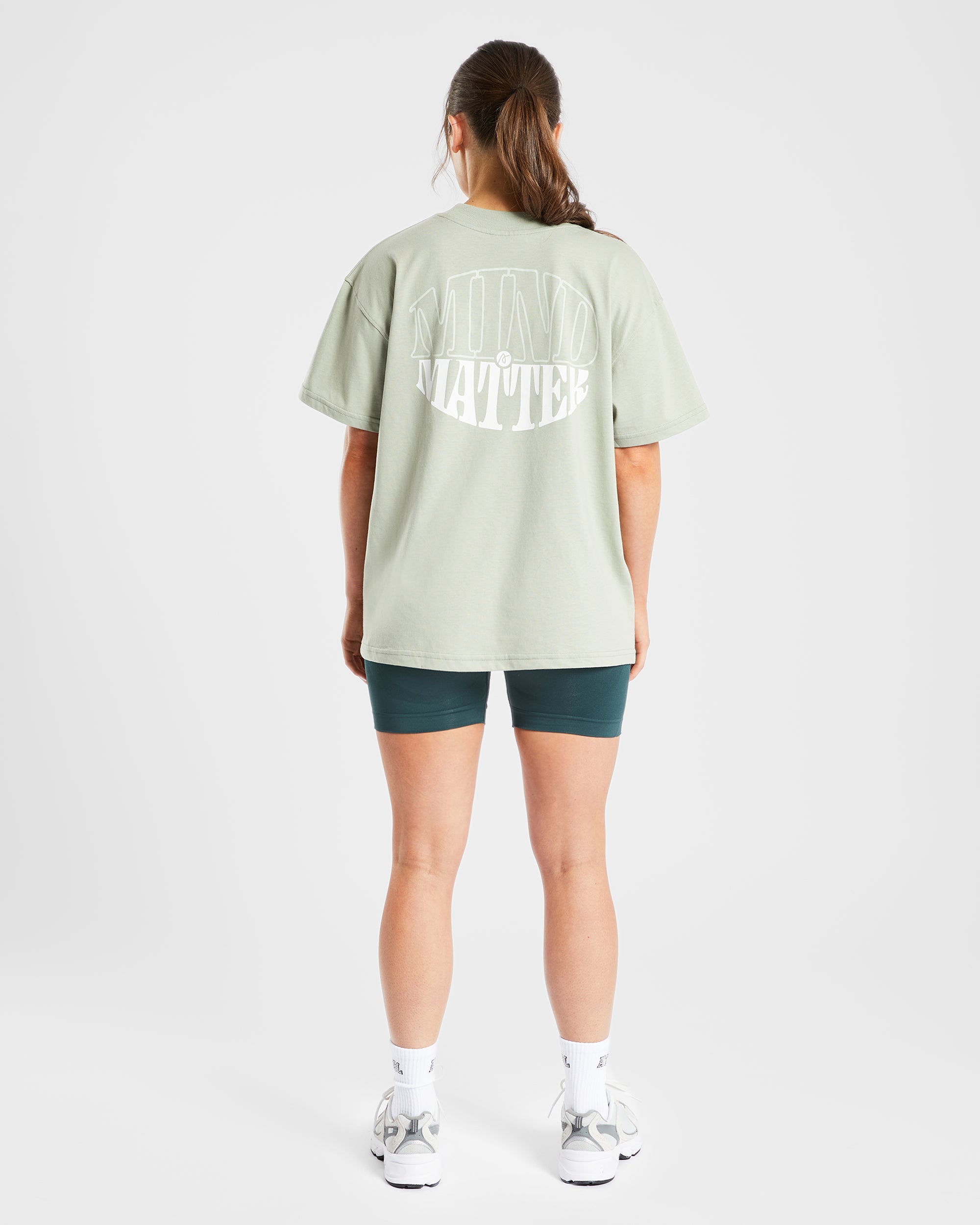 Mind Over Matter Oversized T Shirt - Vert