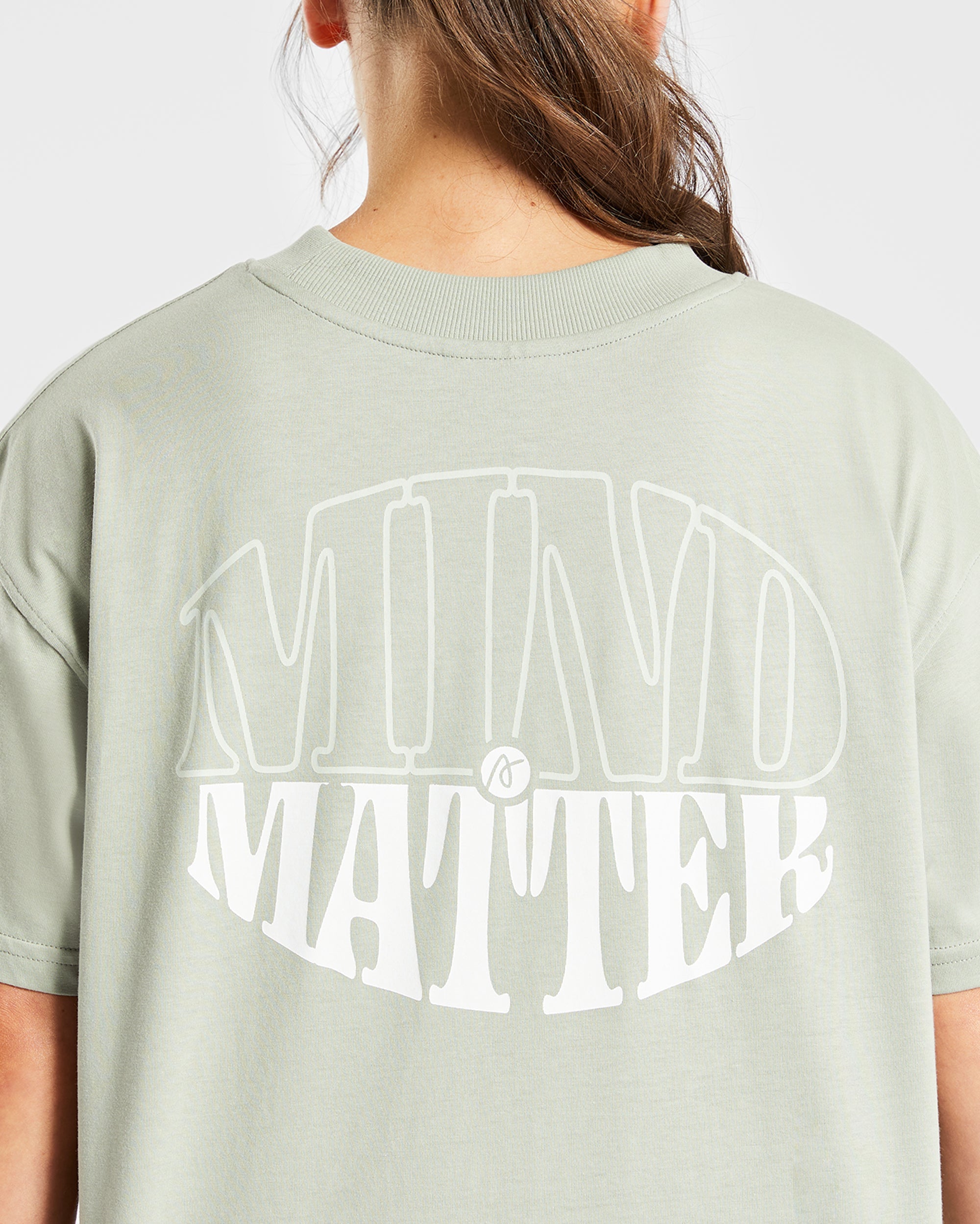 Mind Over Matter Oversized T Shirt - Vert