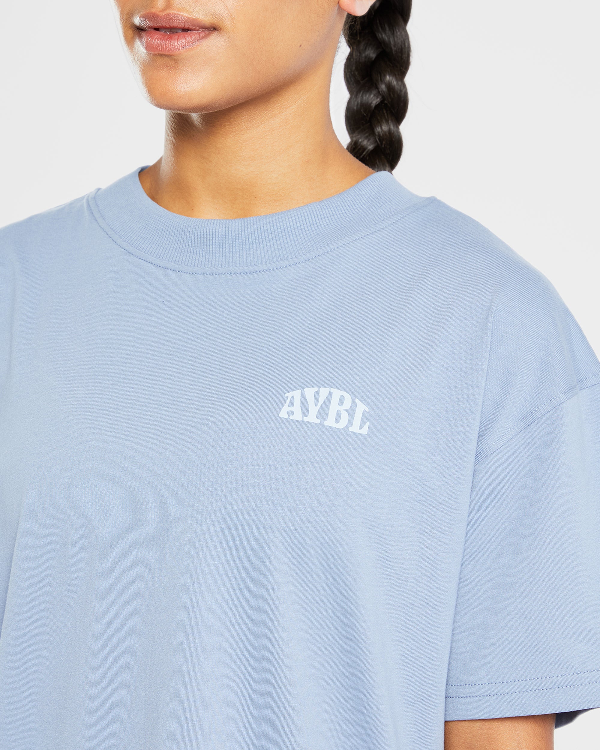 Mind Over Matter Oversized T Shirt - Bleu