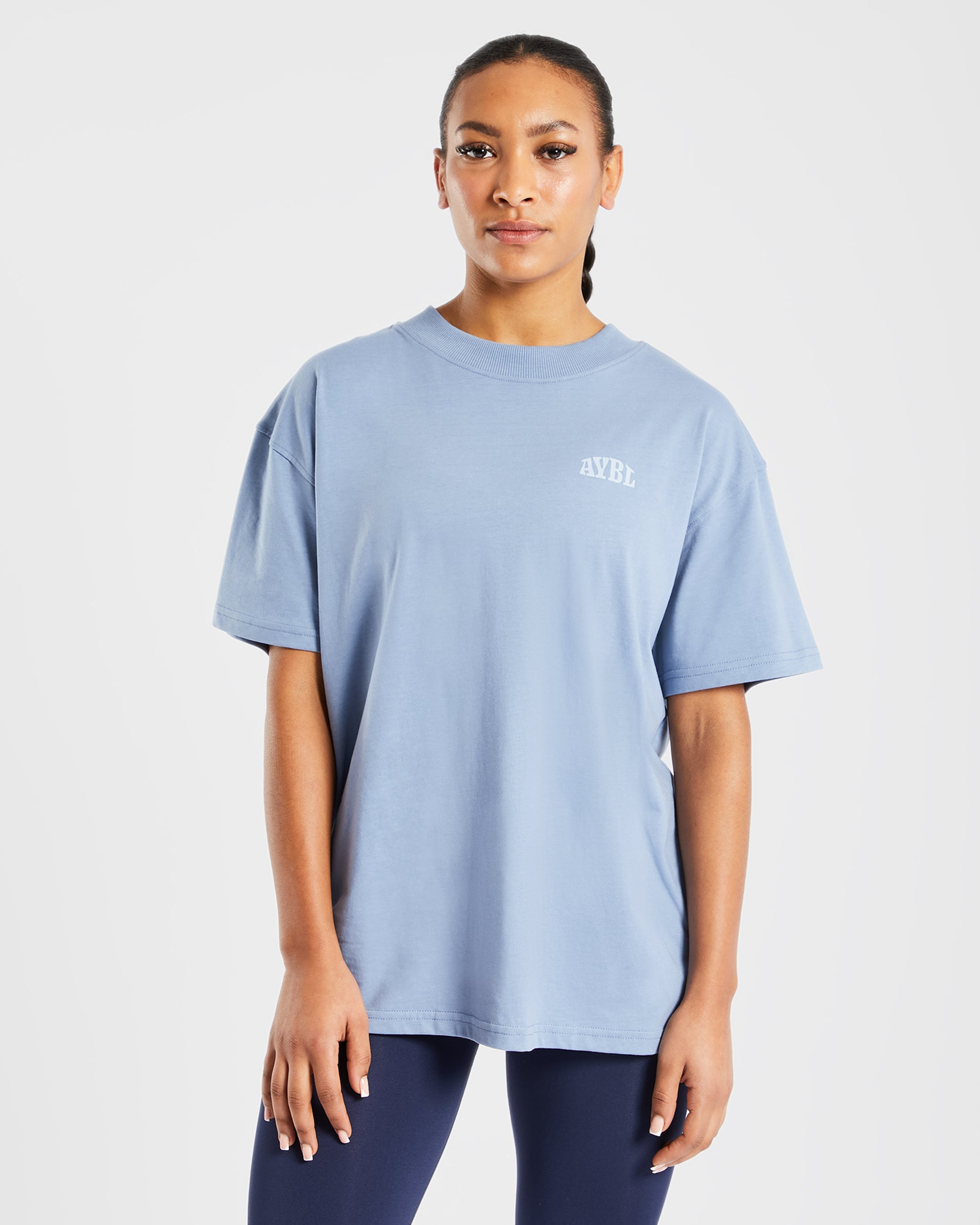 Mind Over Matter Oversized T Shirt - Bleu