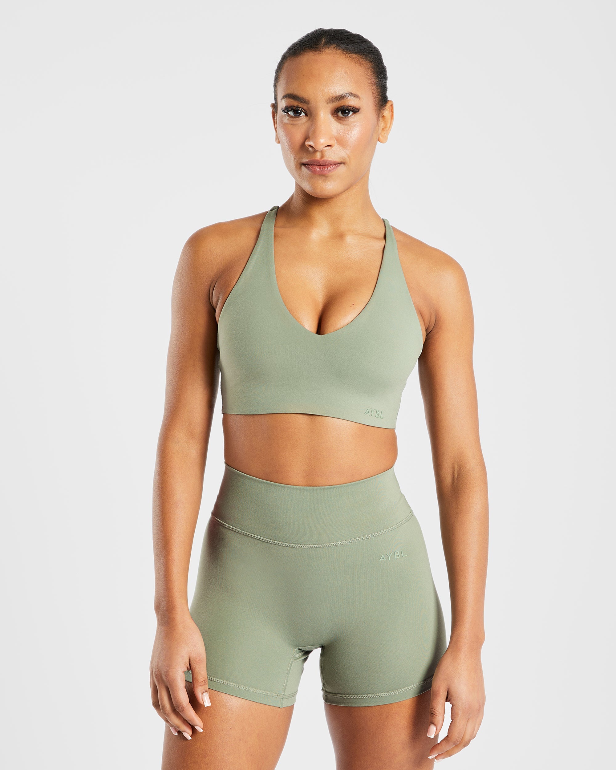 Staple Sports Bra - Olive Vert