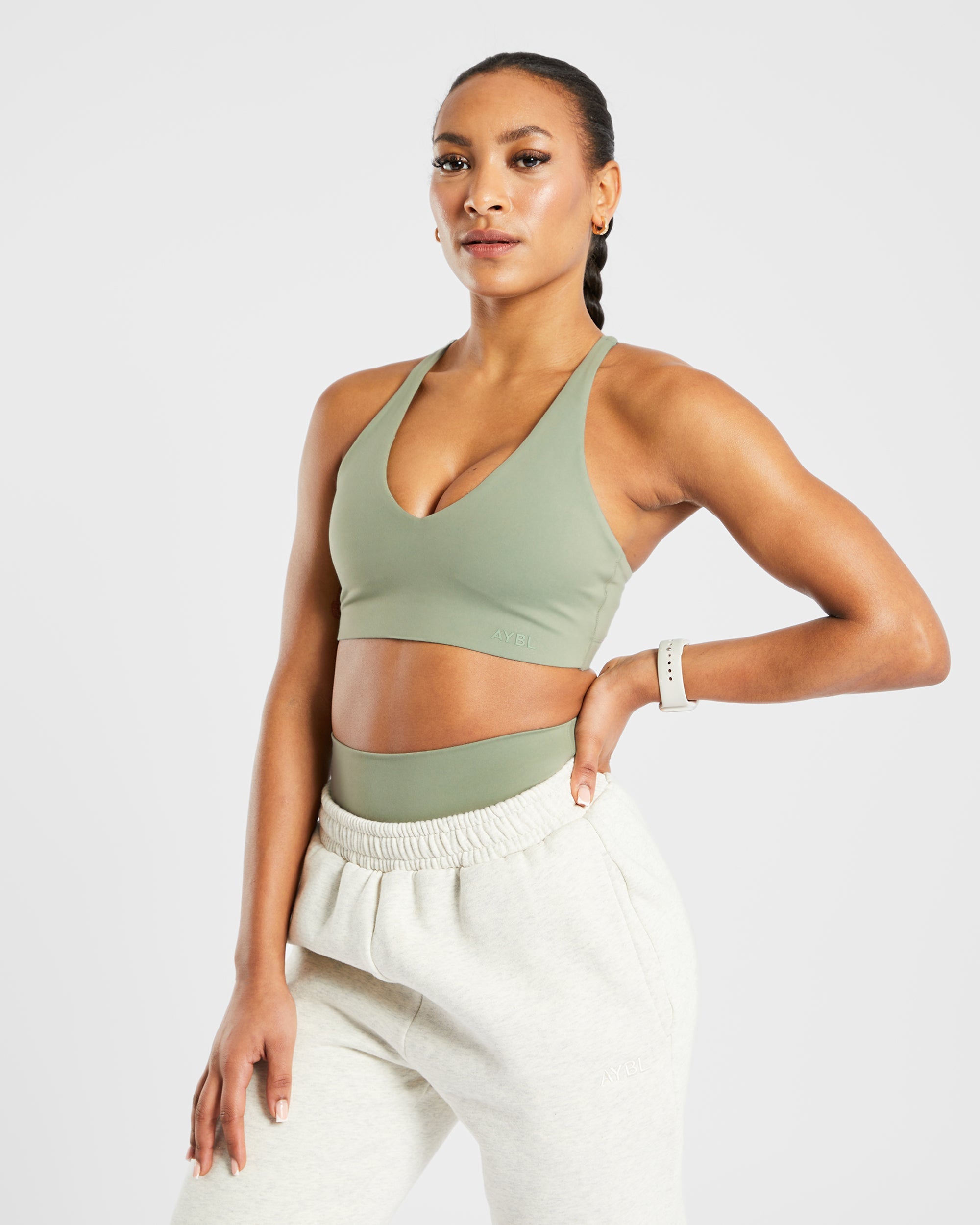 Staple Sports Bra - Olive Vert