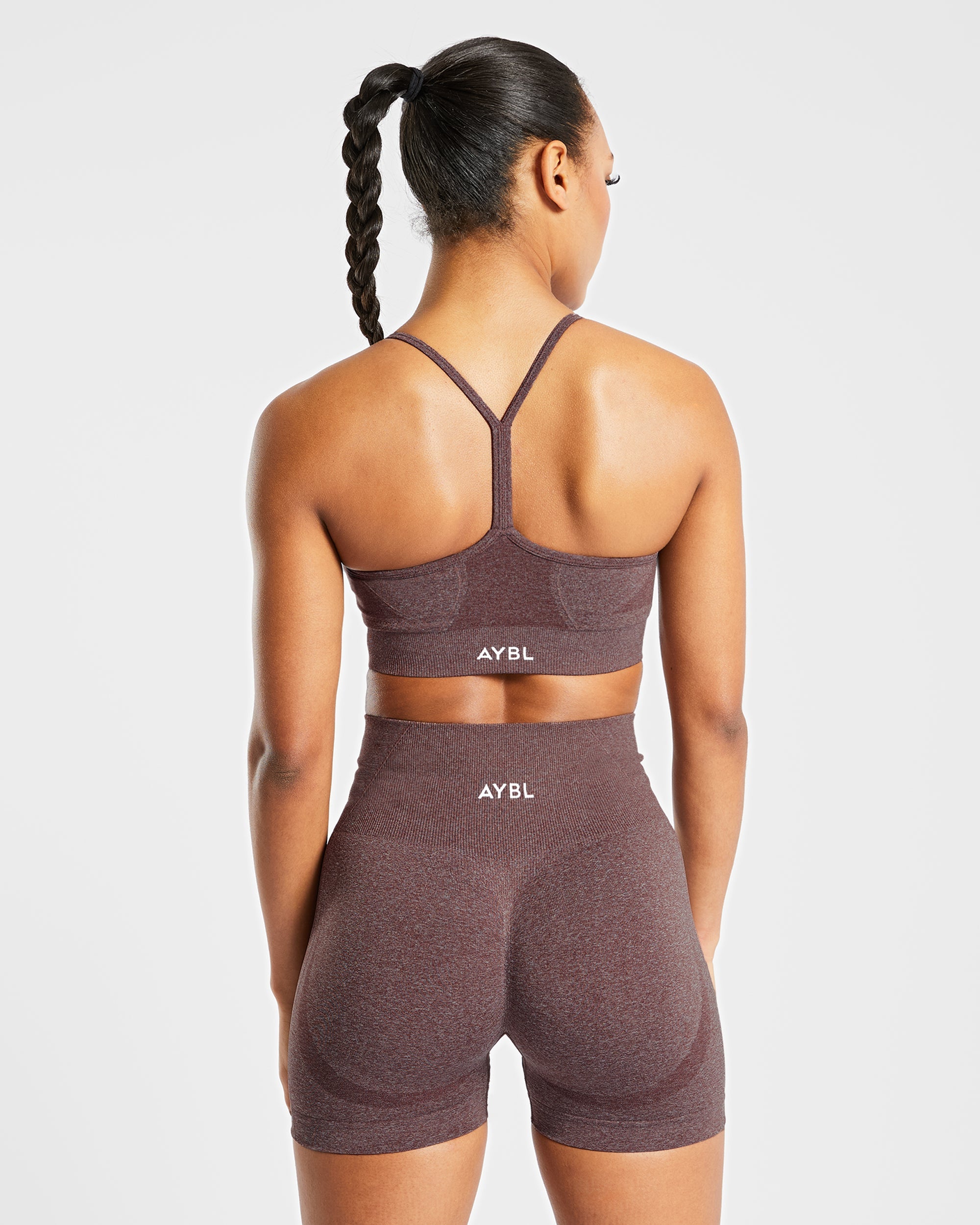 Empower Seamless Sports Bra - Marron Marl