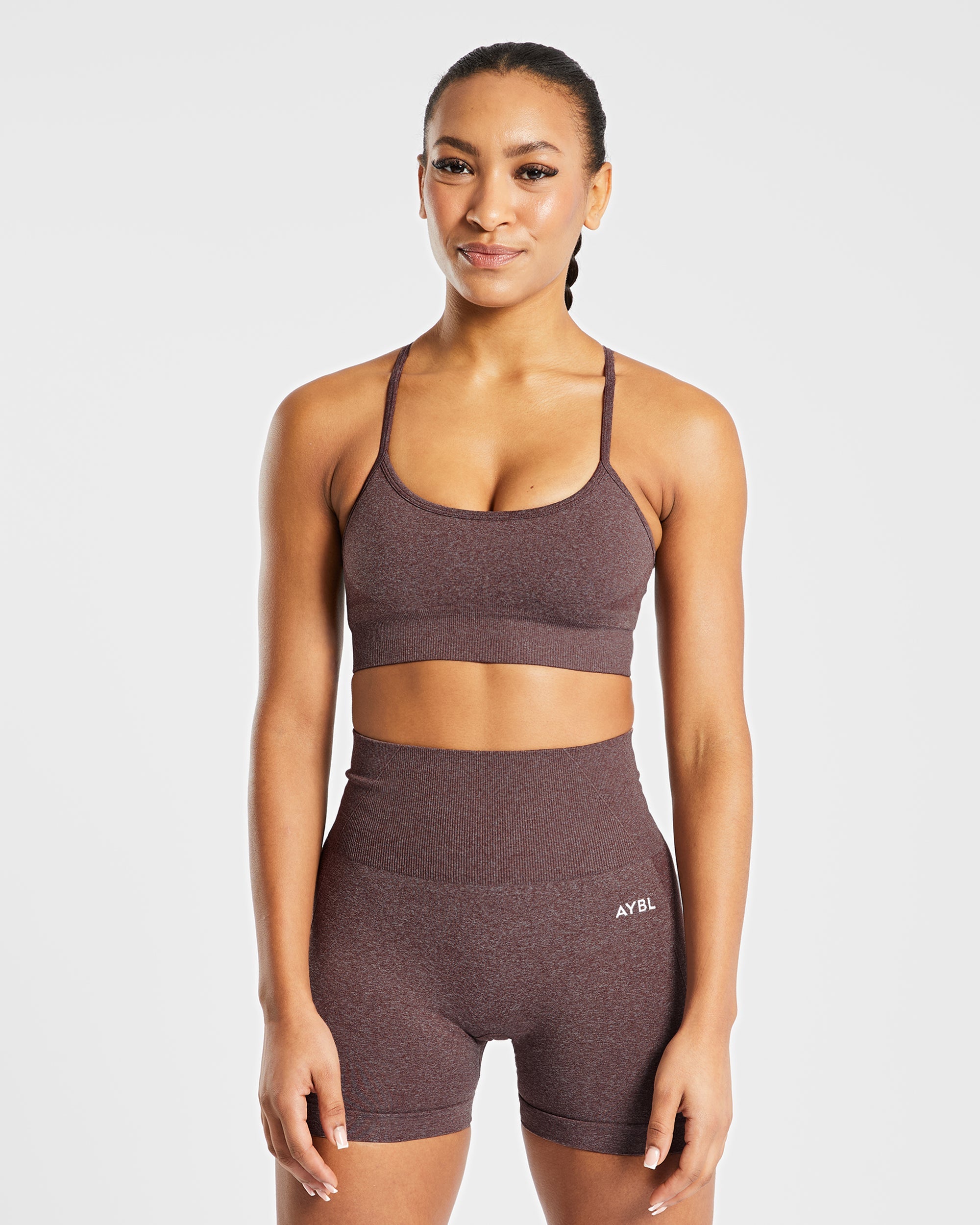 Empower Seamless Sports Bra - Marron Marl