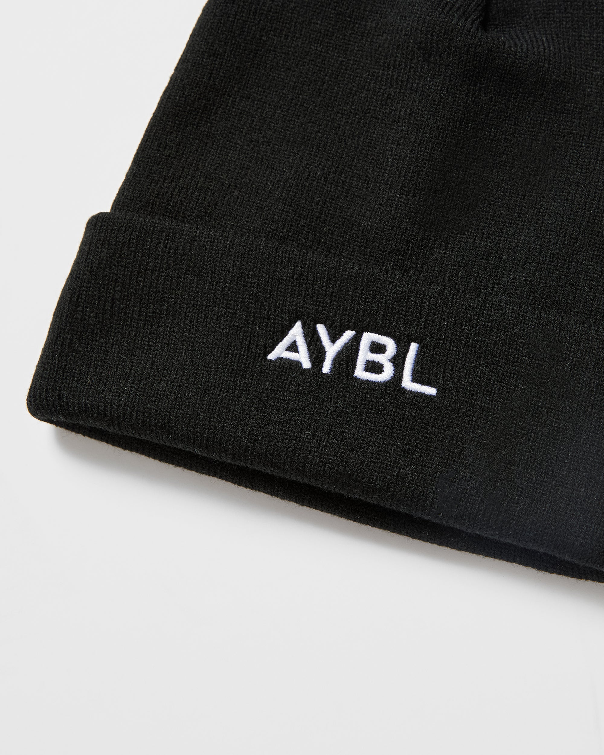 Embroidered Beanie - Noir