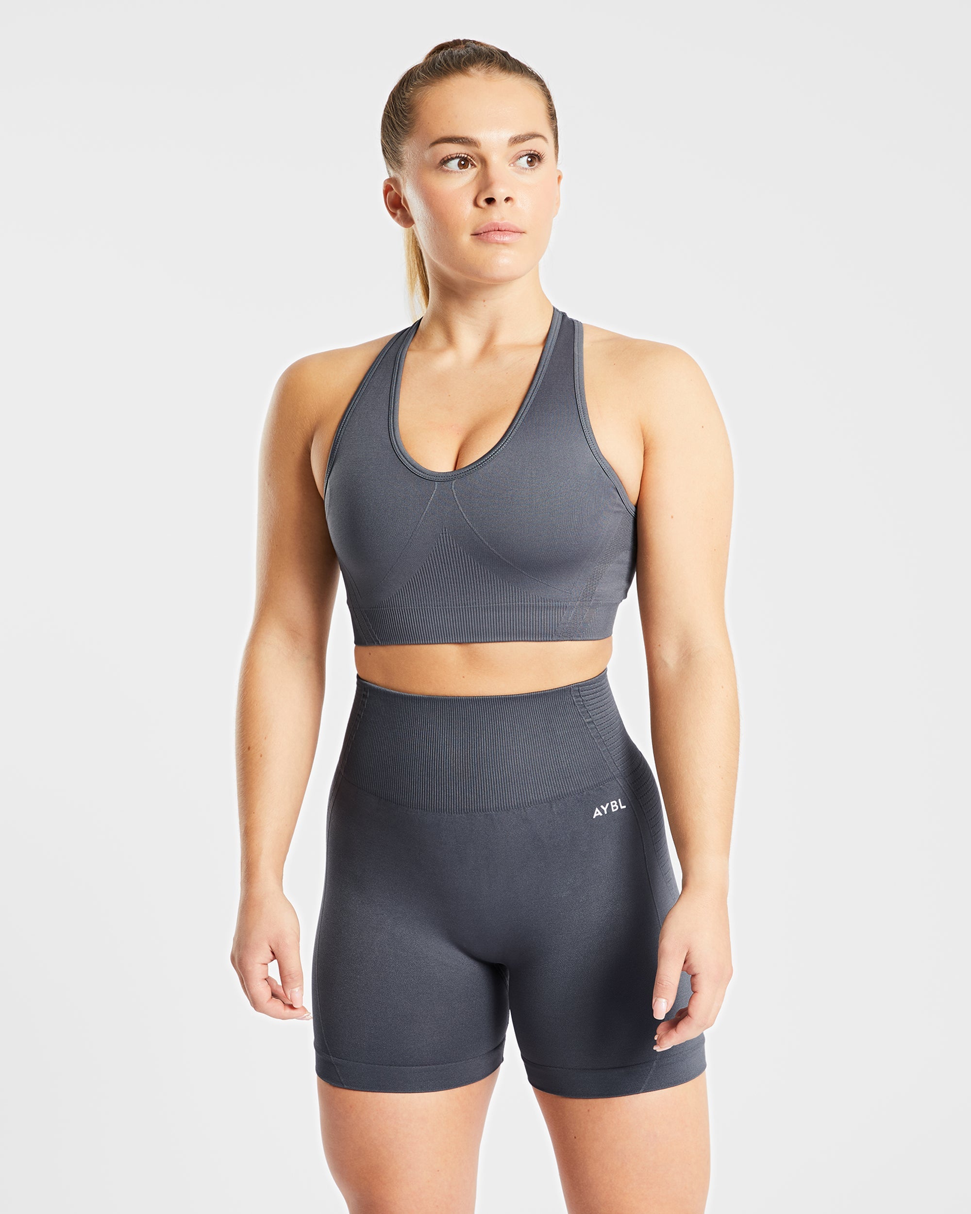 Balance V2 Seamless Sports Bra - Castlerock Gris