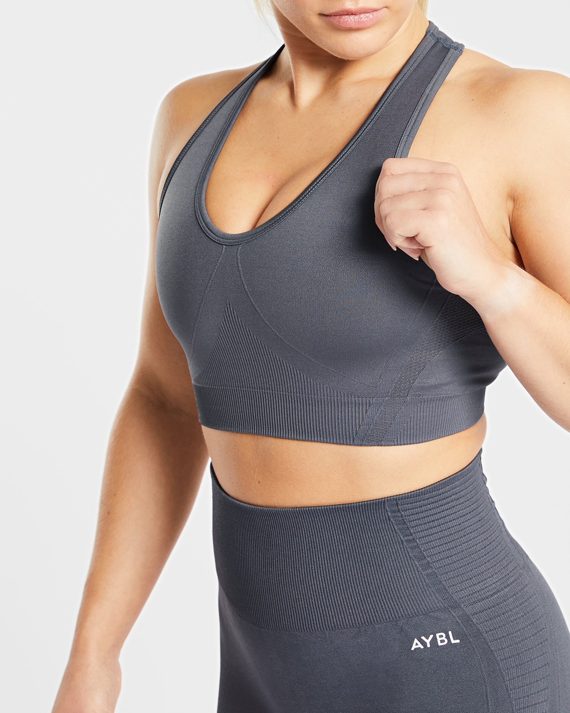 Balance V2 Seamless Sports Bra - Castlerock Gris