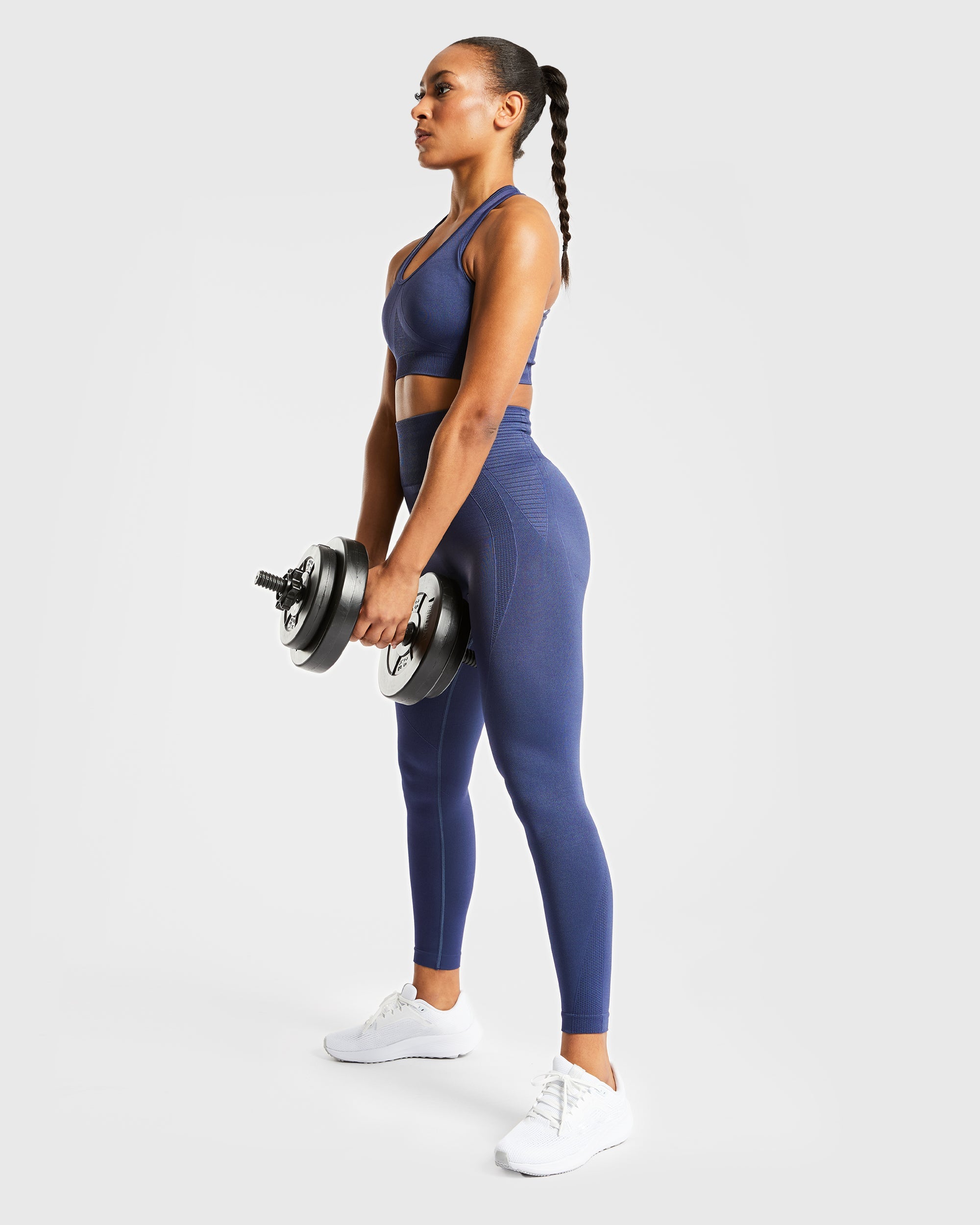 Balance V2 Seamless Leggings Navy Bleu
