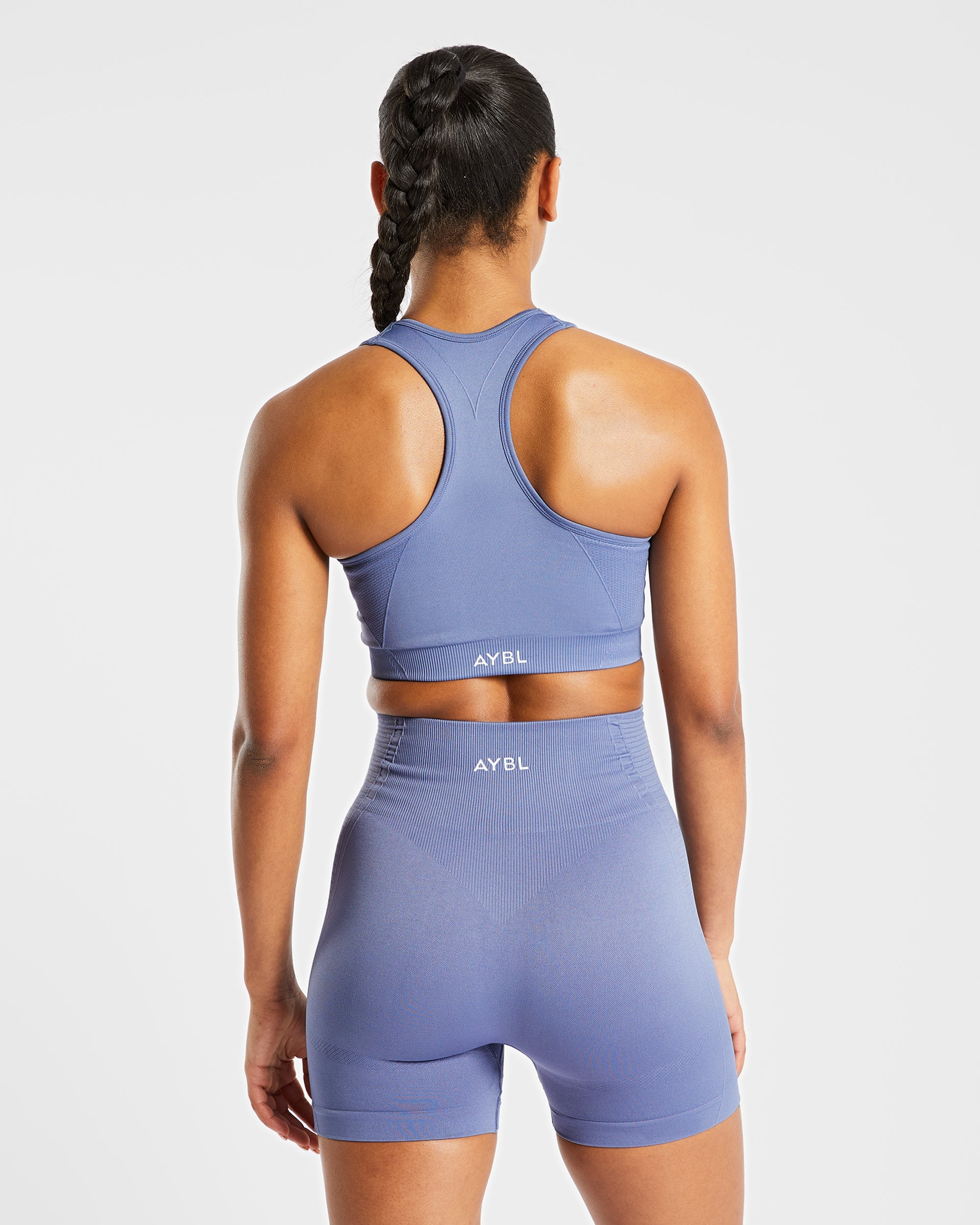 Balance V2 Seamless Sports Bra - Steel Bleu