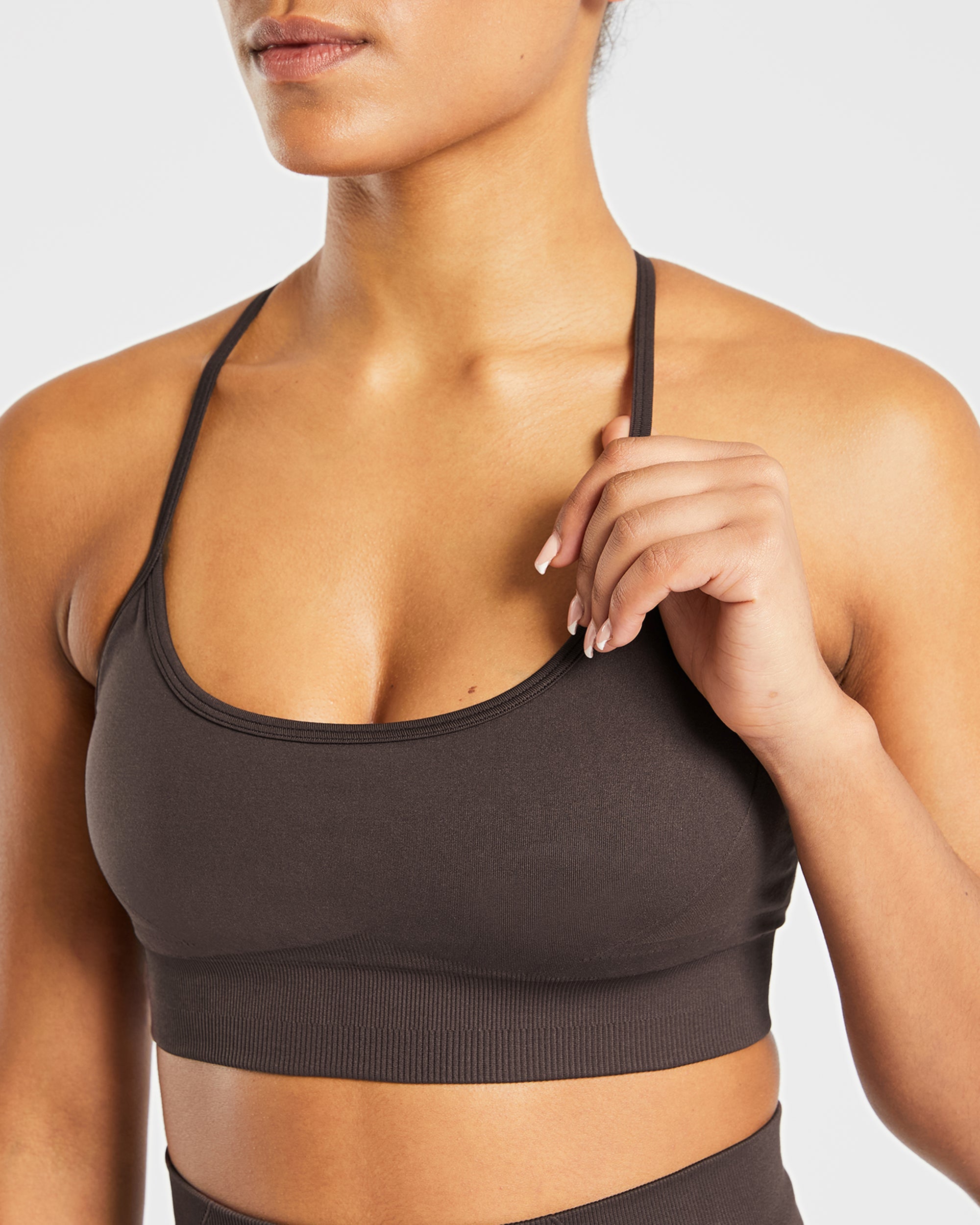 Empower Seamless Sports Bra - Cocoa Marron