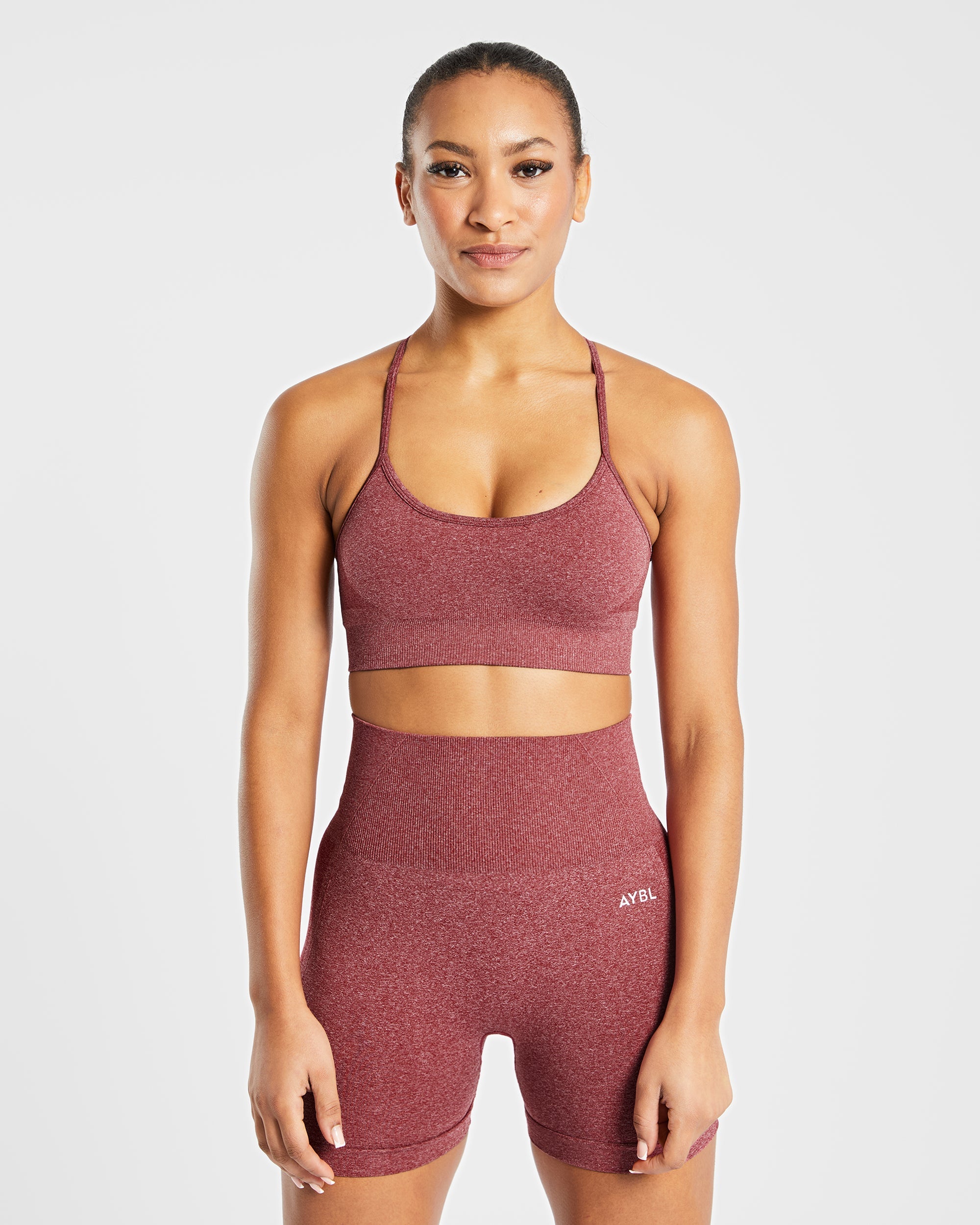 Empower Seamless Sports Bra - Rouge Marl