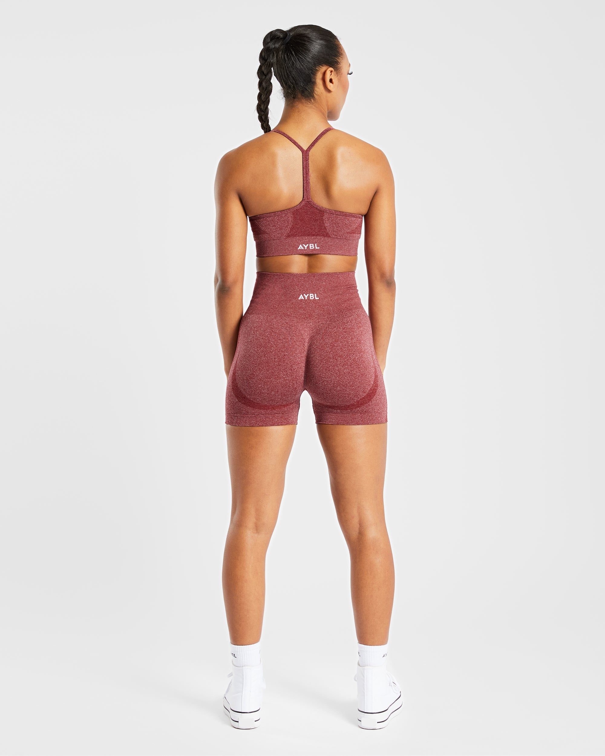 Empower Seamless Shorts - Rouge Marl