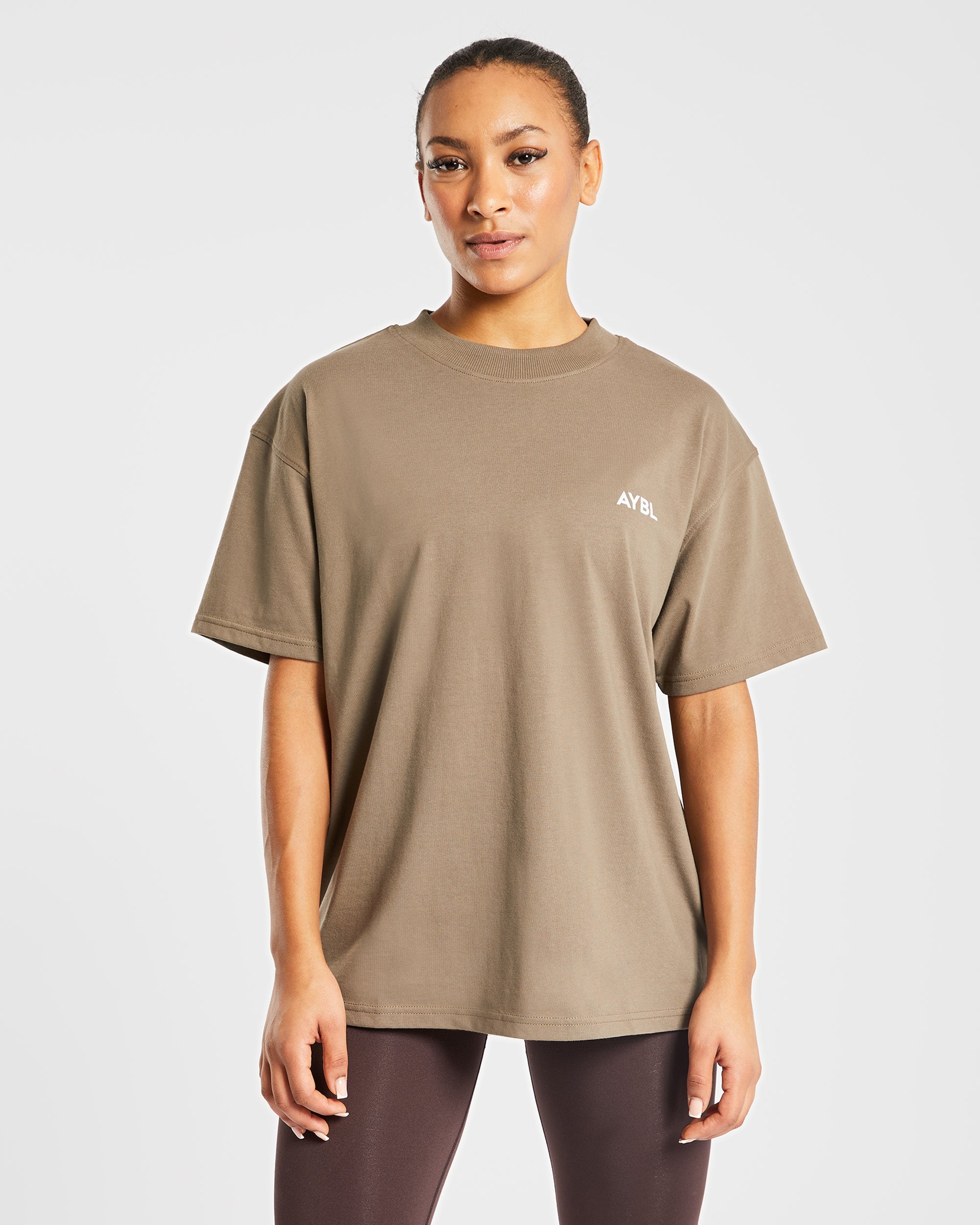 AYBL Club Oversized T Shirt - Marron