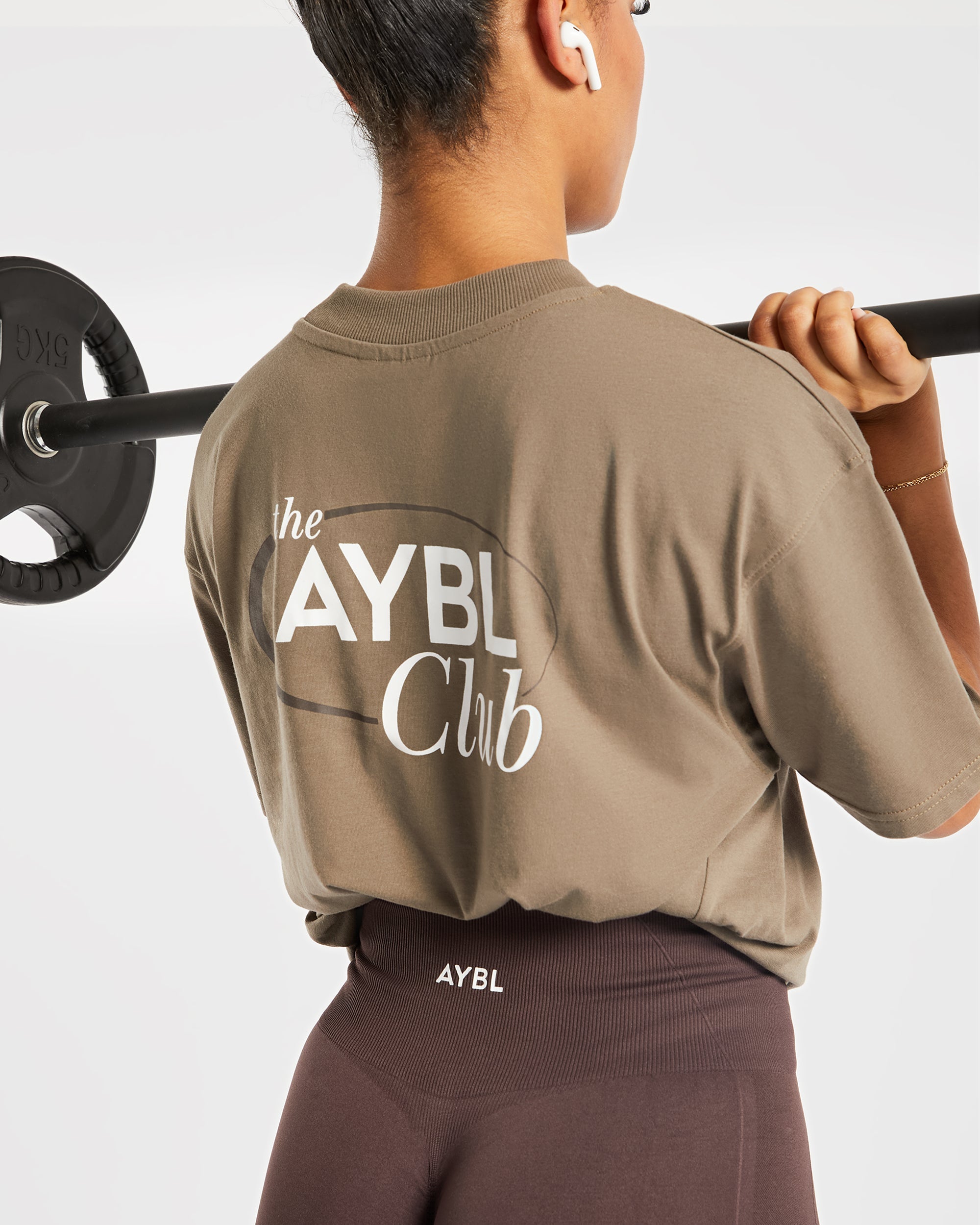 AYBL Club Oversized T Shirt - Marron