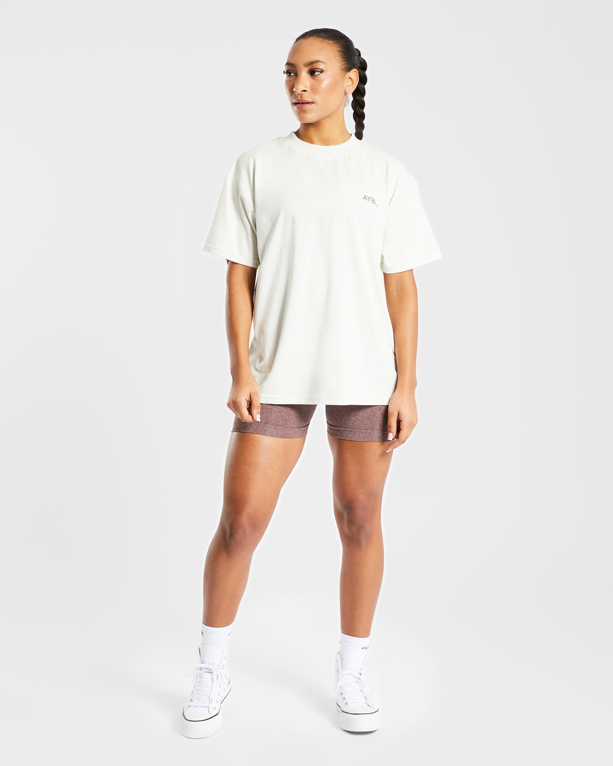 AYBL Club Oversized T Shirt - Off Blanc