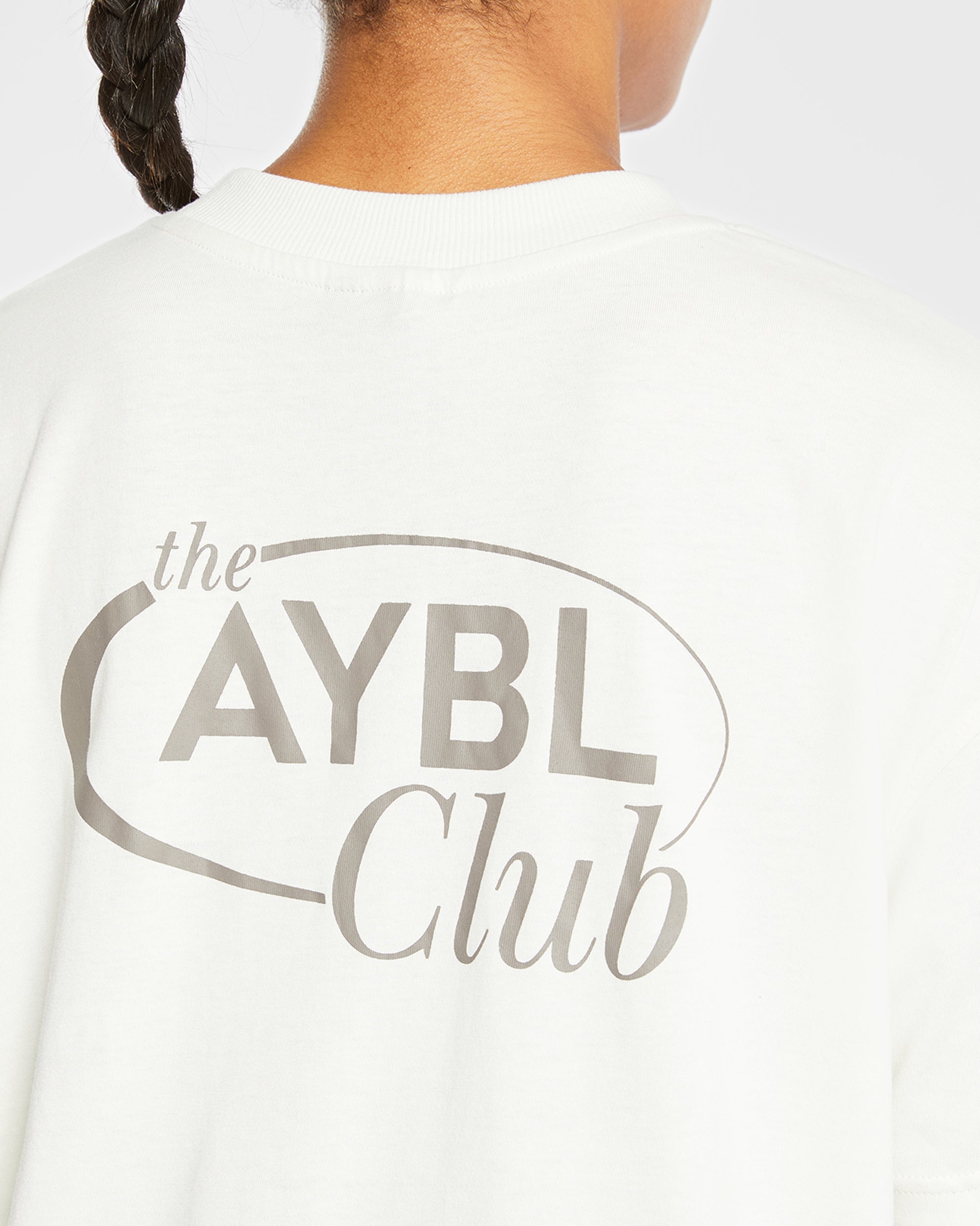 AYBL Club Oversized T Shirt - Off Blanc