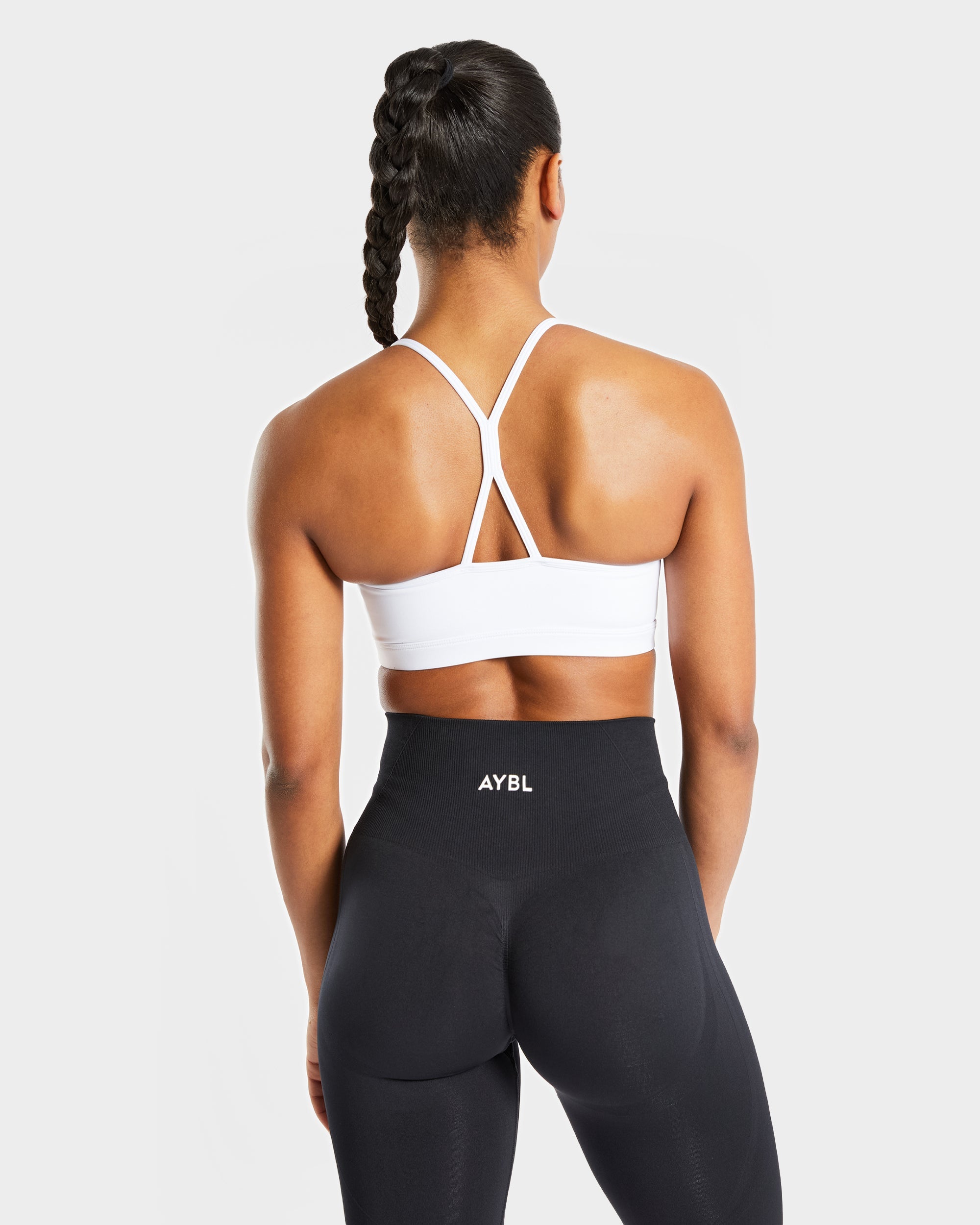 Essential Ruched Sports Bra - Blanc