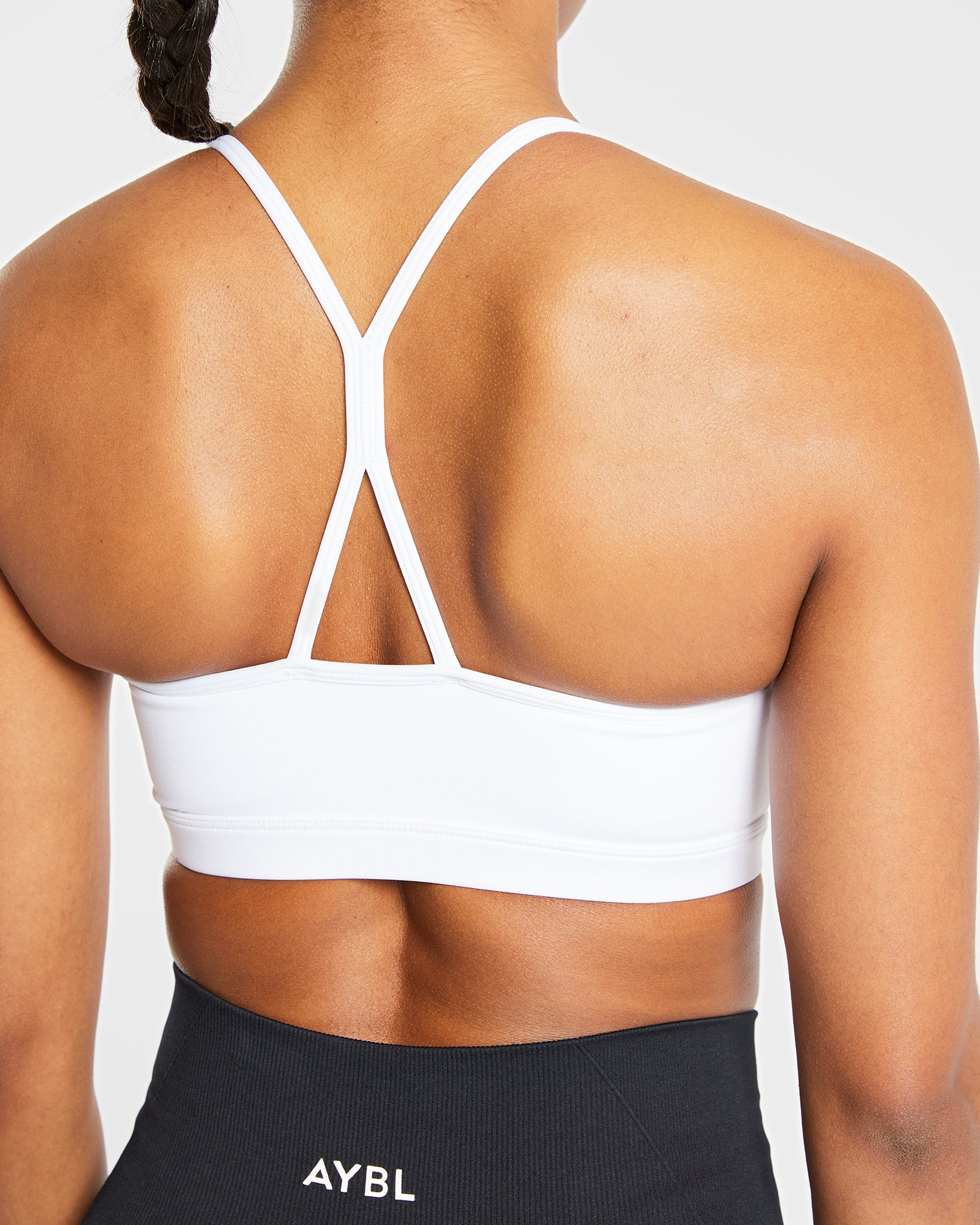 Essential Ruched Sports Bra - Blanc