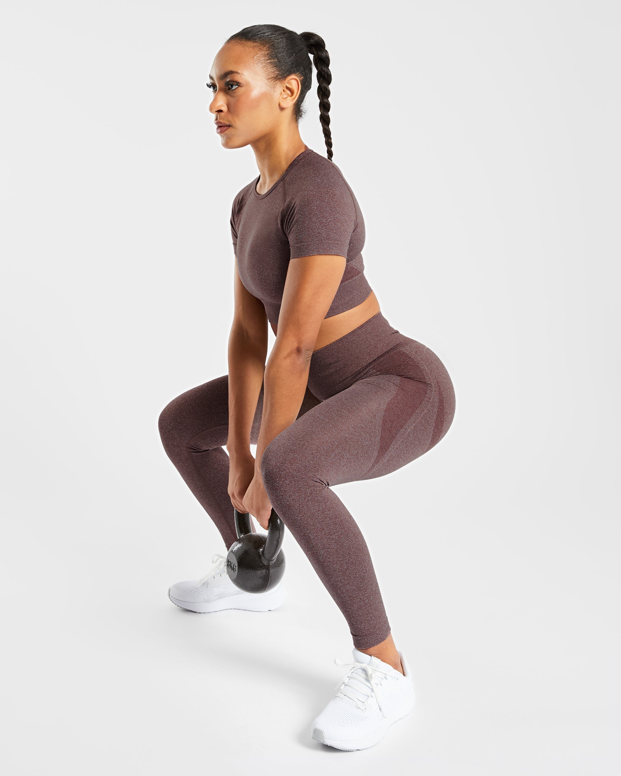 Empower Seamless Leggings - Marron Marl