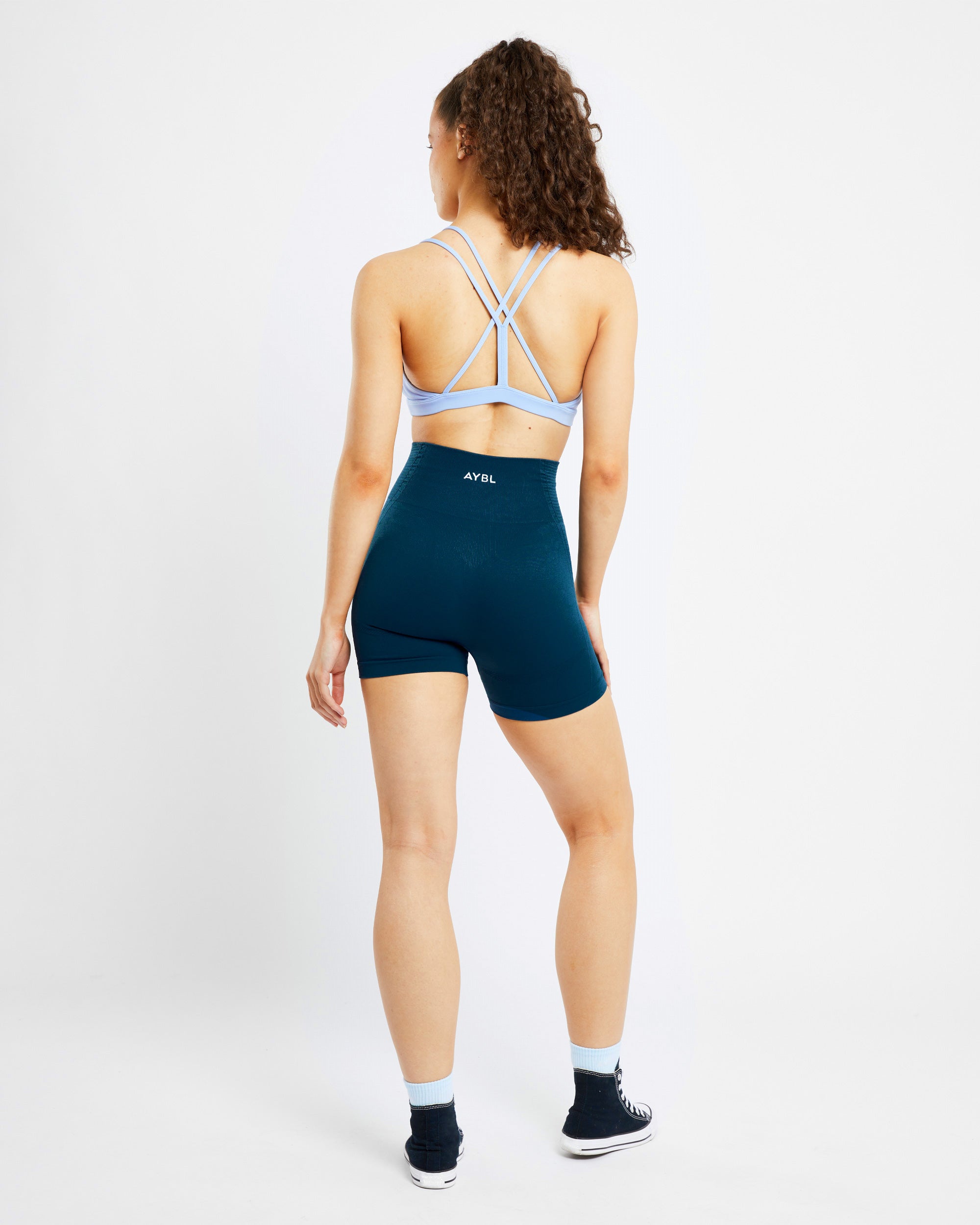 Essential Strappy Sports Bra - Powder Bleu