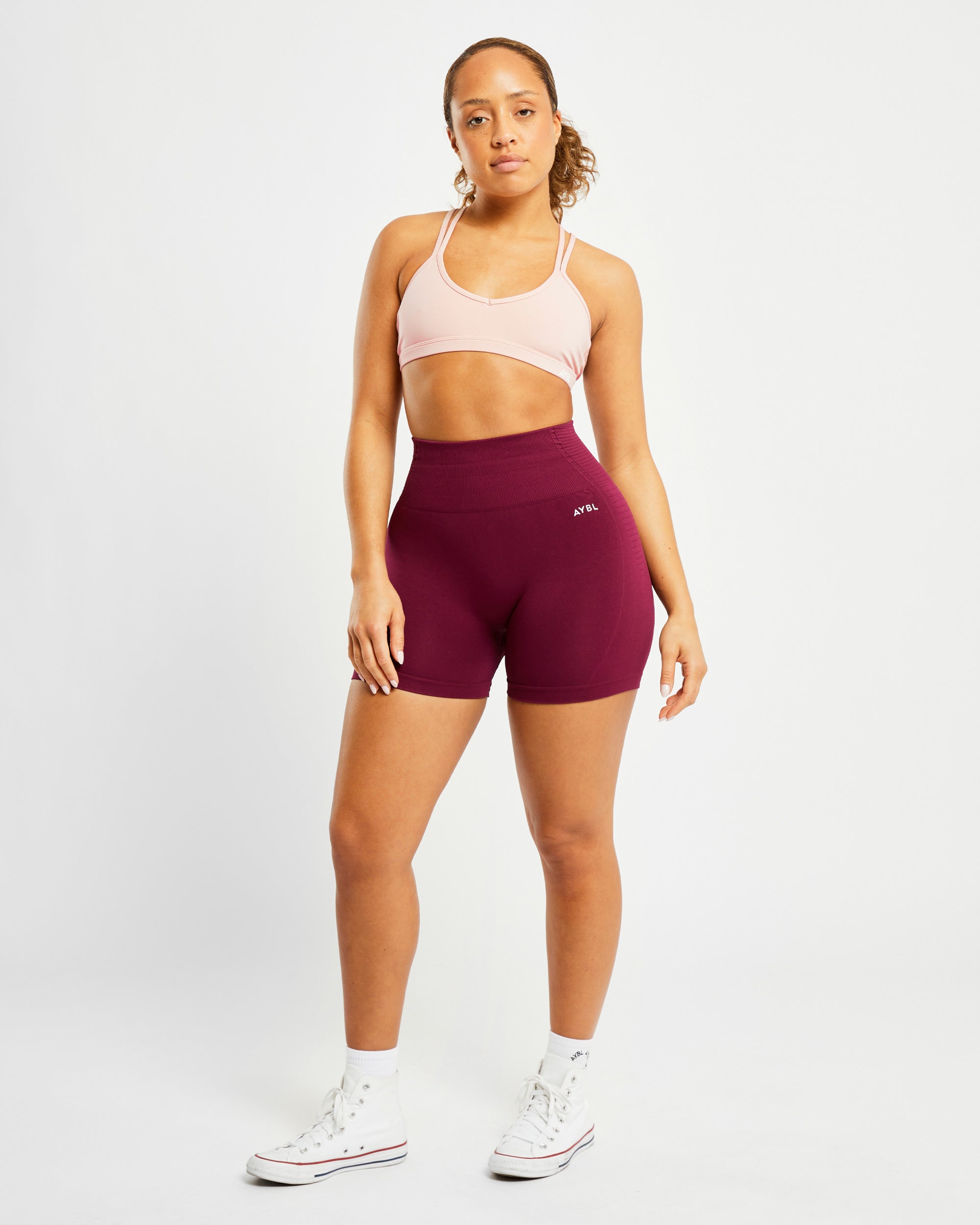 Essential Strappy Sports Bra - Dusty Rose