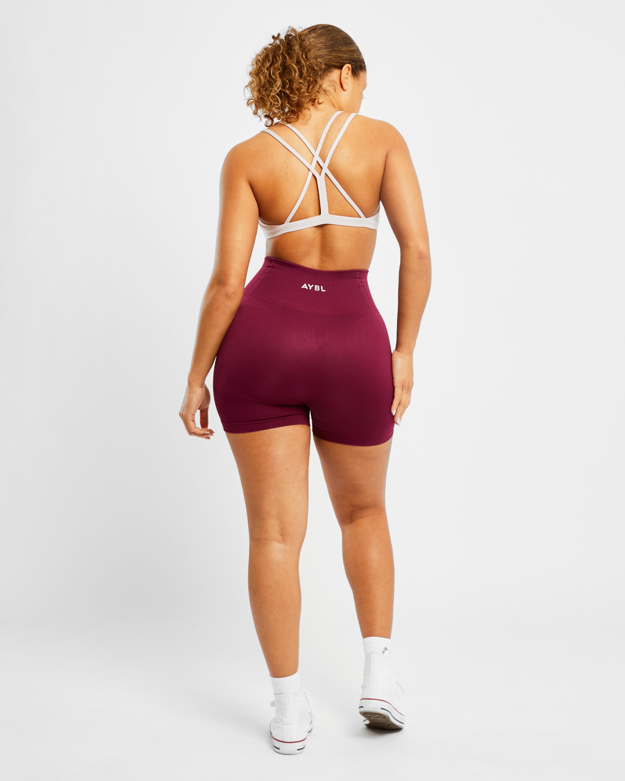 Essential Strappy Sports Bra - Dusty Rose