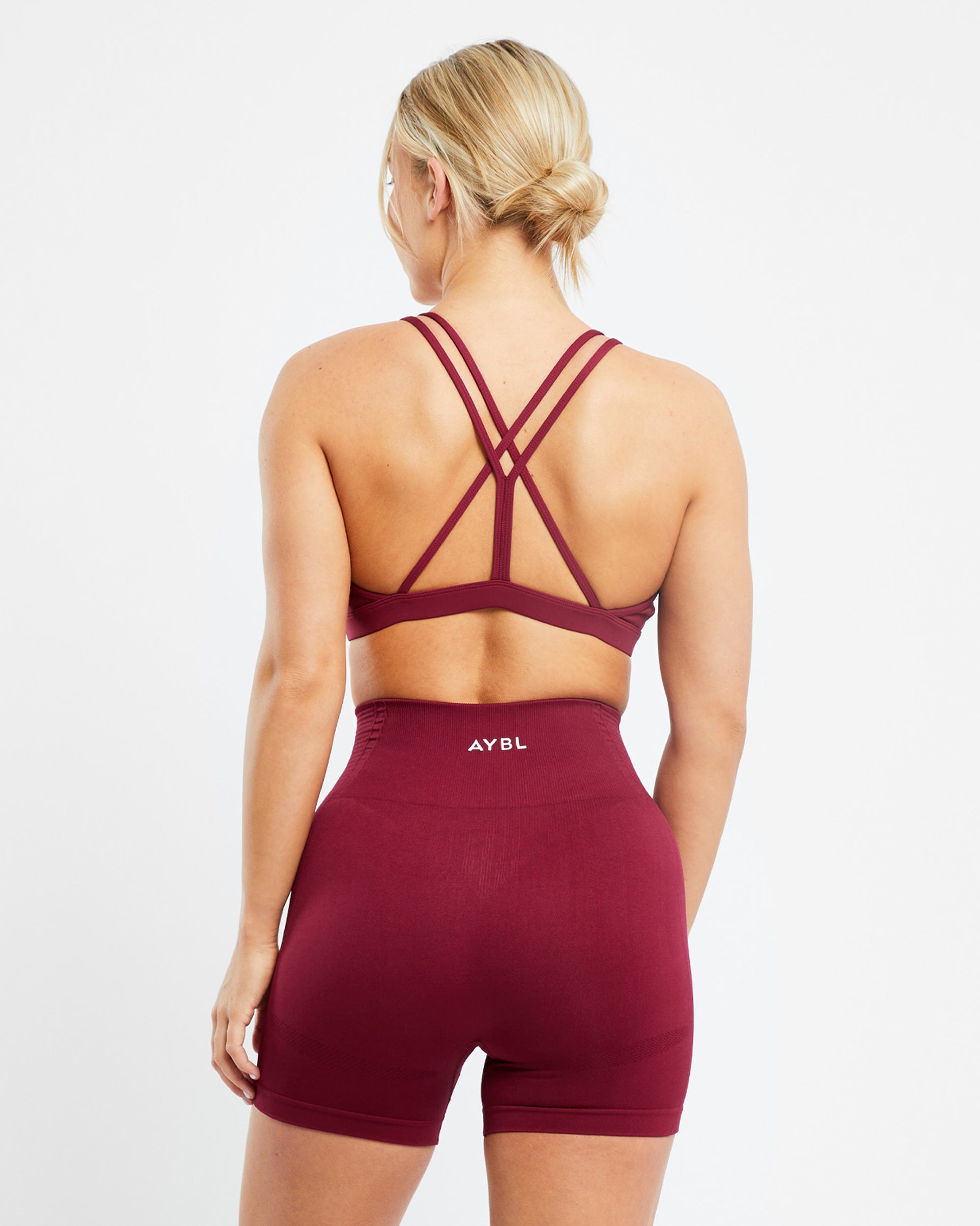 Essential Strappy Sports Bra - Rumba Rouge